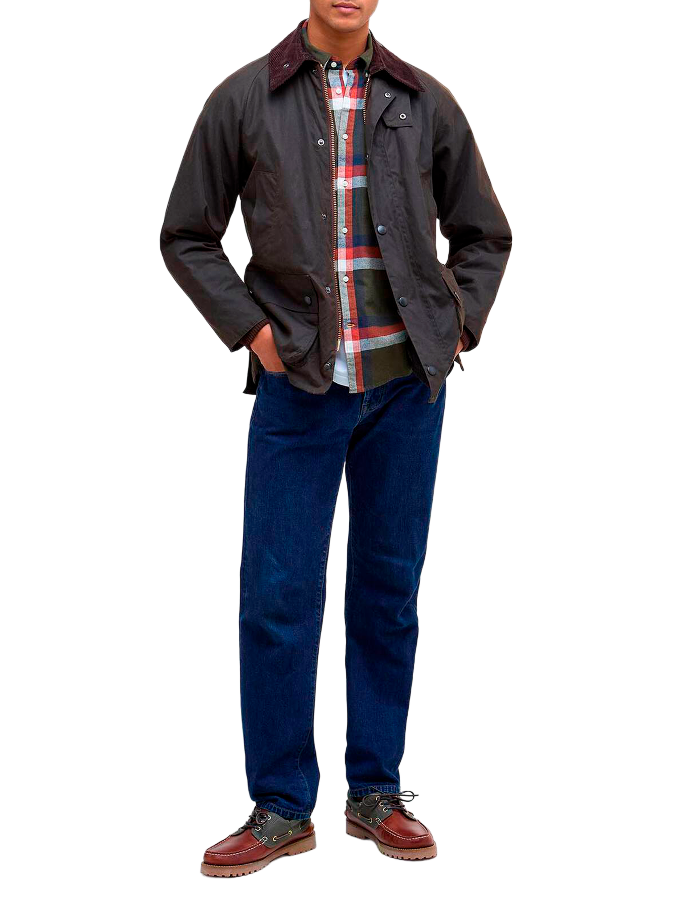 Classic Beaufort waxed cotton canvas jacket BARBOUR Green