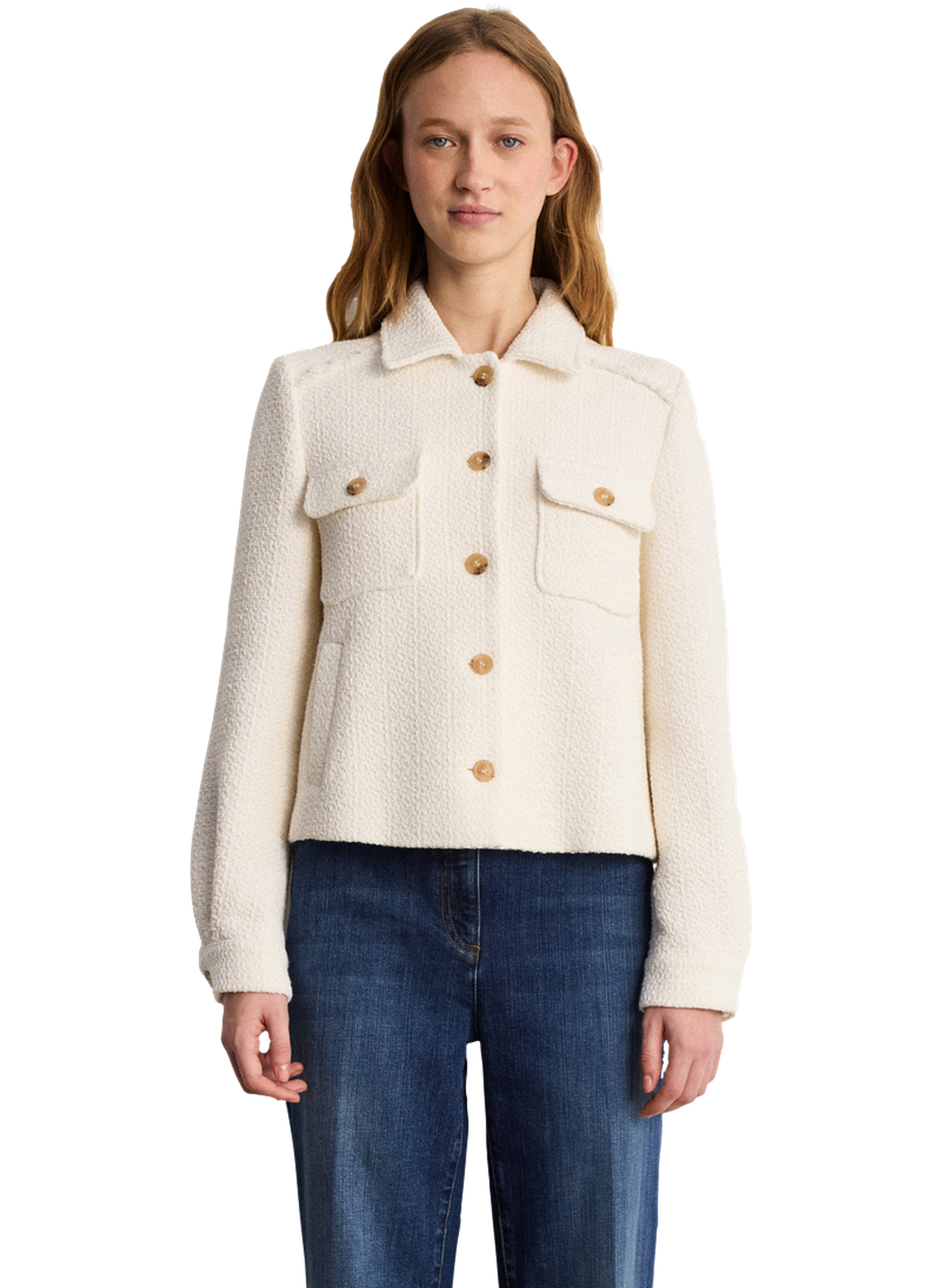 Blouson court en tweed - marjorie PABLO Beige