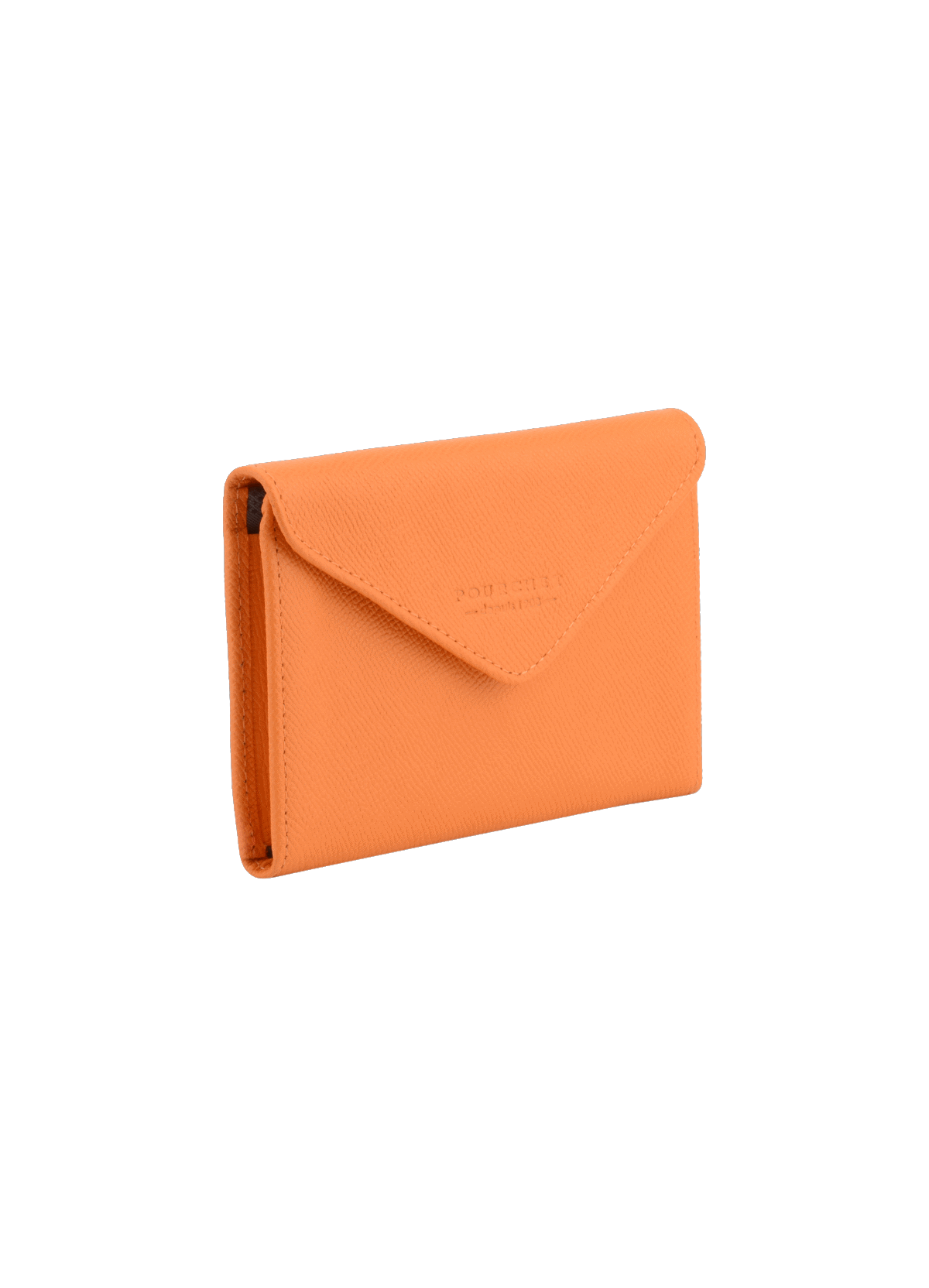 Cassetta cuir | sac porté épaule en cuir de vachette POURCHET Orange