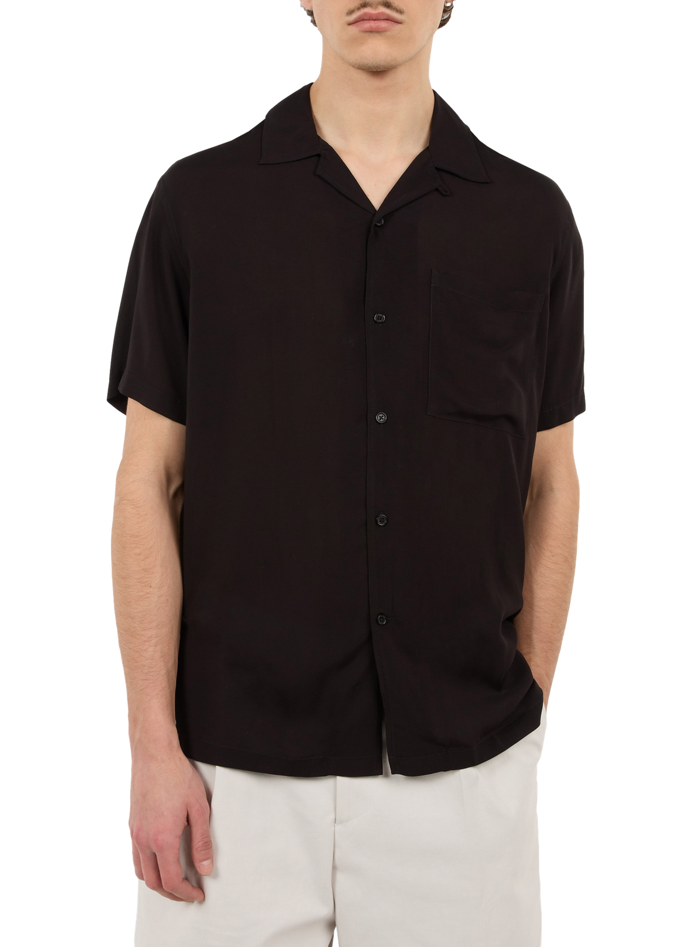 Huban cotton shirt SAISON 1865 Black