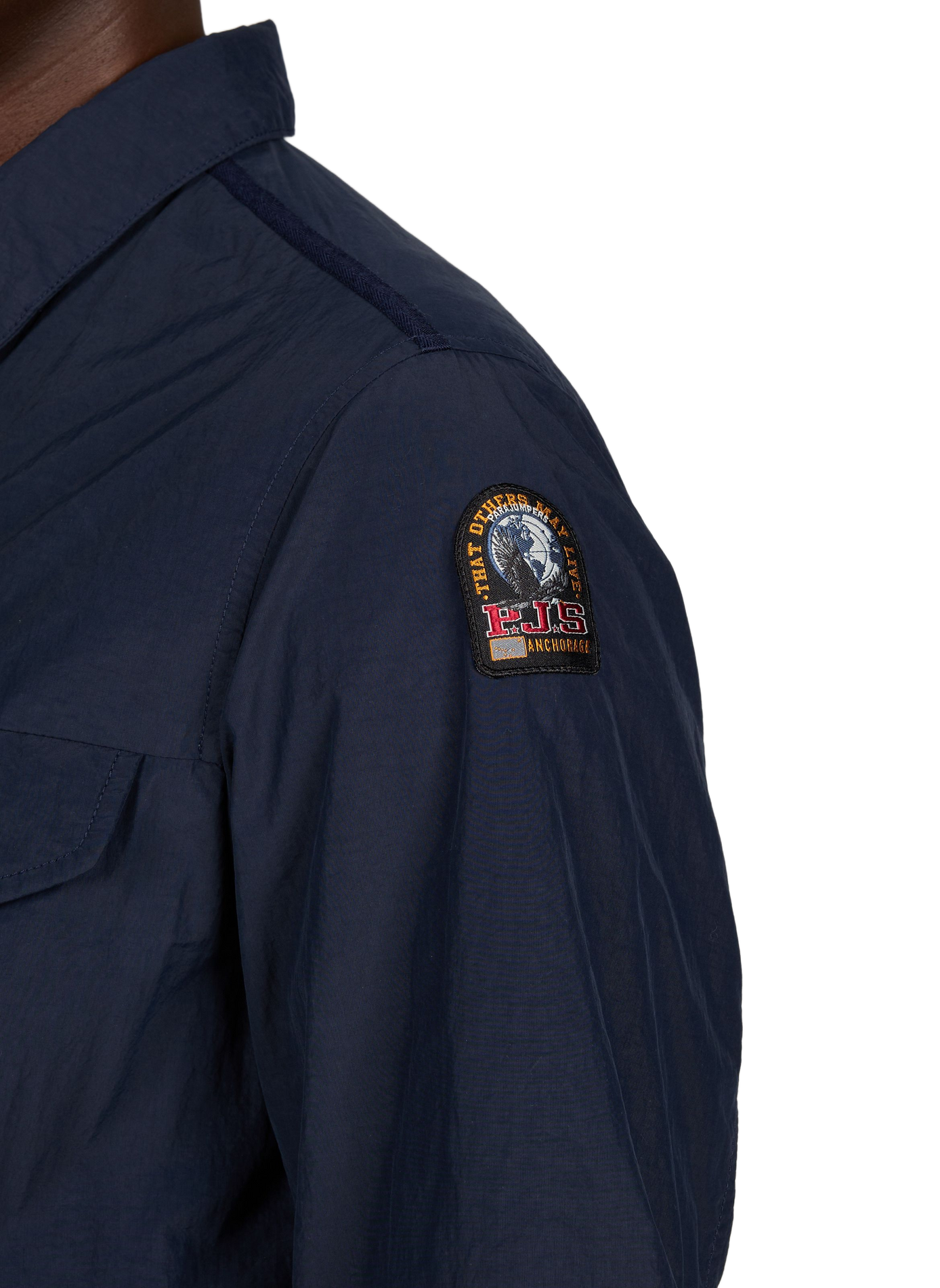 Blouson Evander à col montant boutonné PARAJUMPERS Bleu