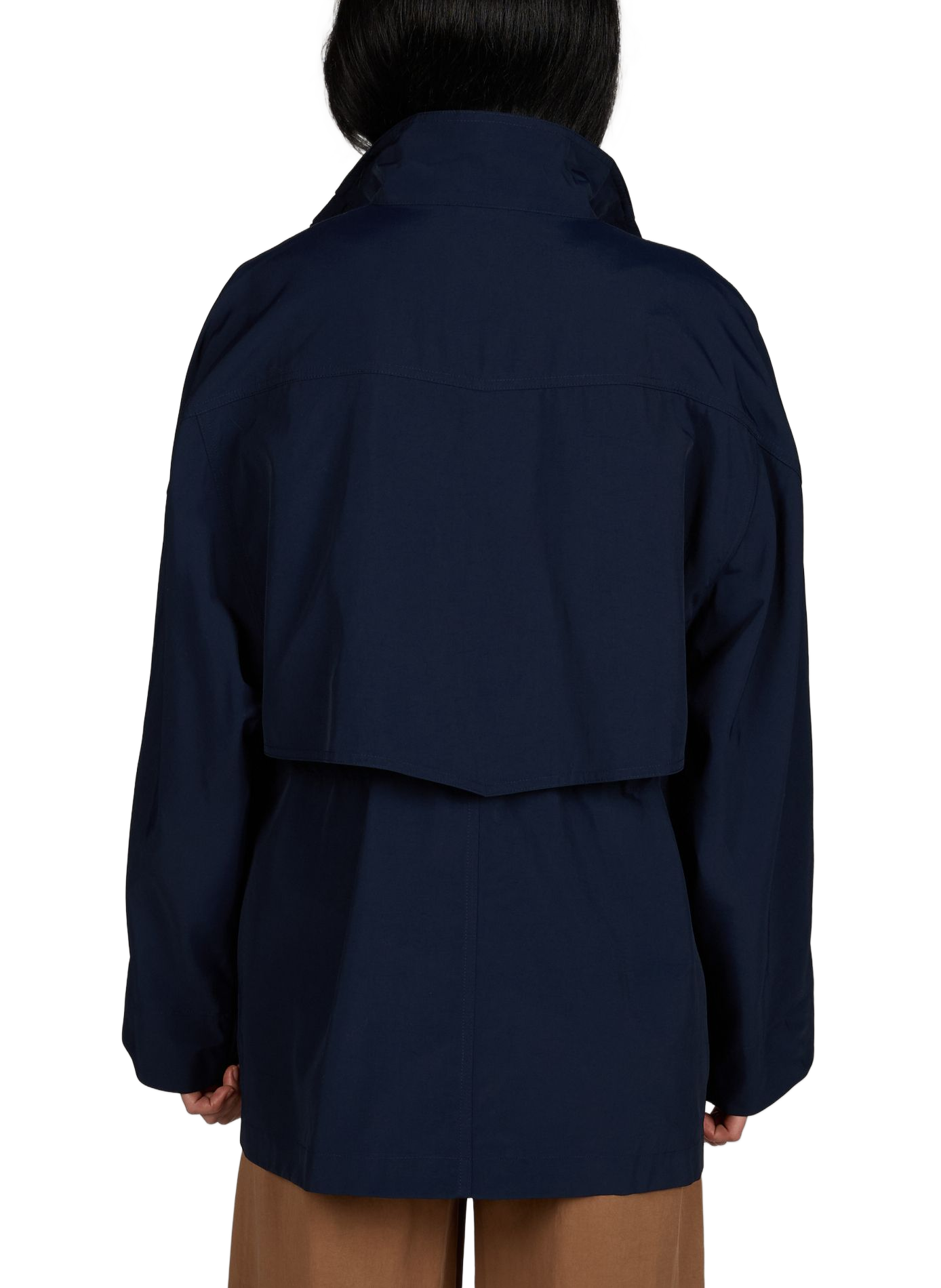 Parka à capuche en coton LACOSTE Bleu