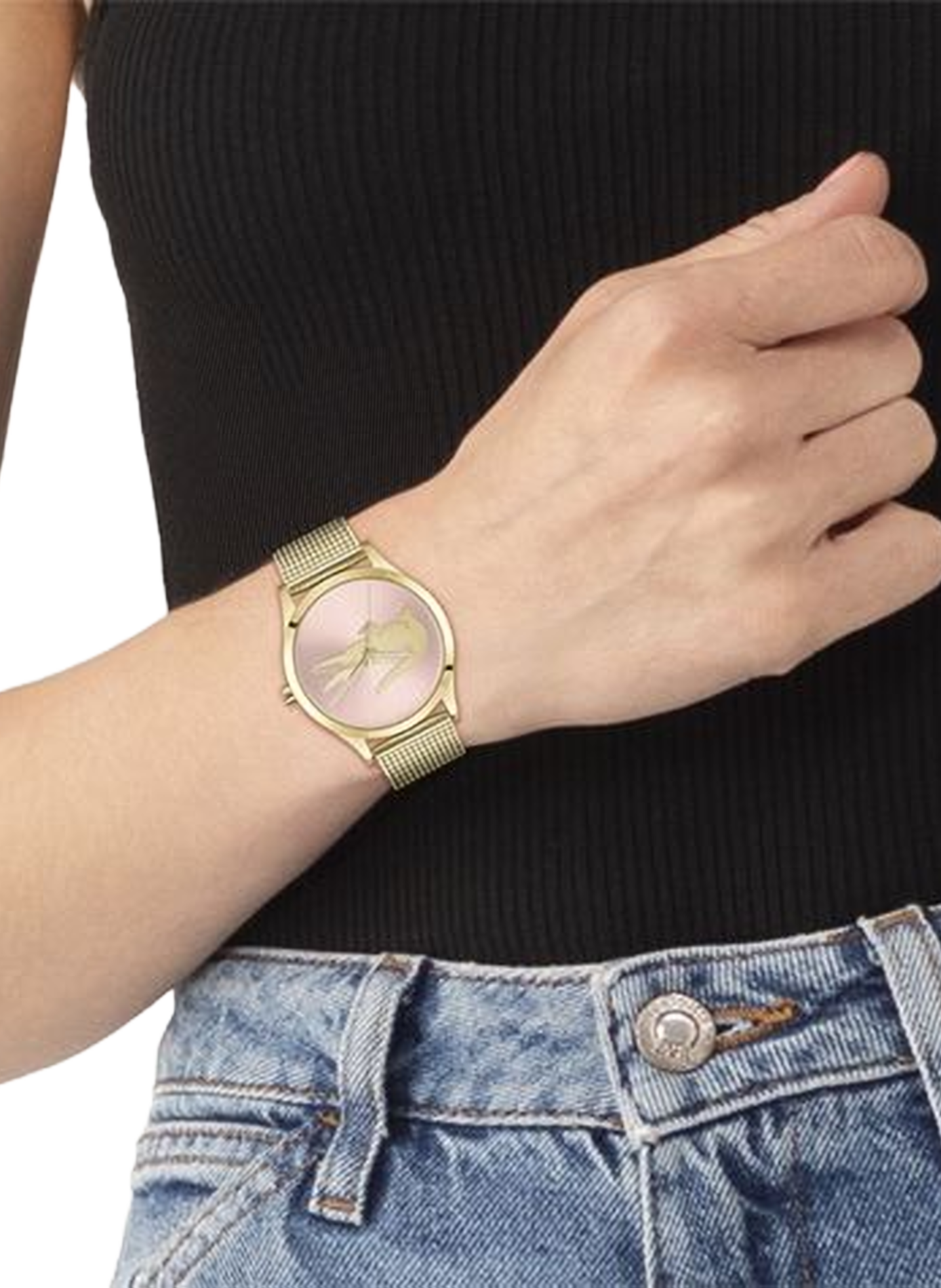 Montre quartz Crocodelle en acier inoxydable LACOSTE MONTRES Rose