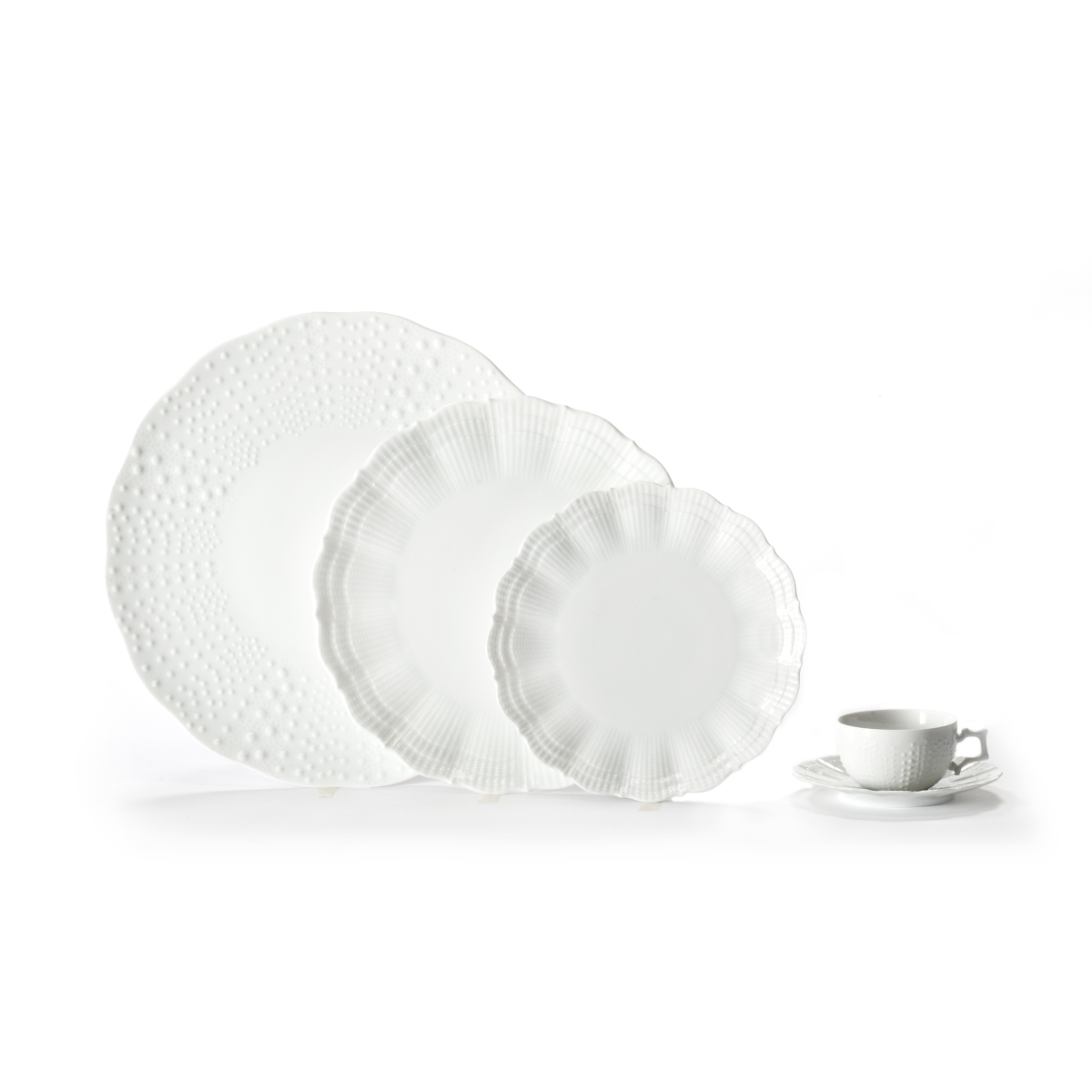 Corail - assiette à pain 15.5 cm (lot de 6) MEDARD DE NOBLAT Blanc