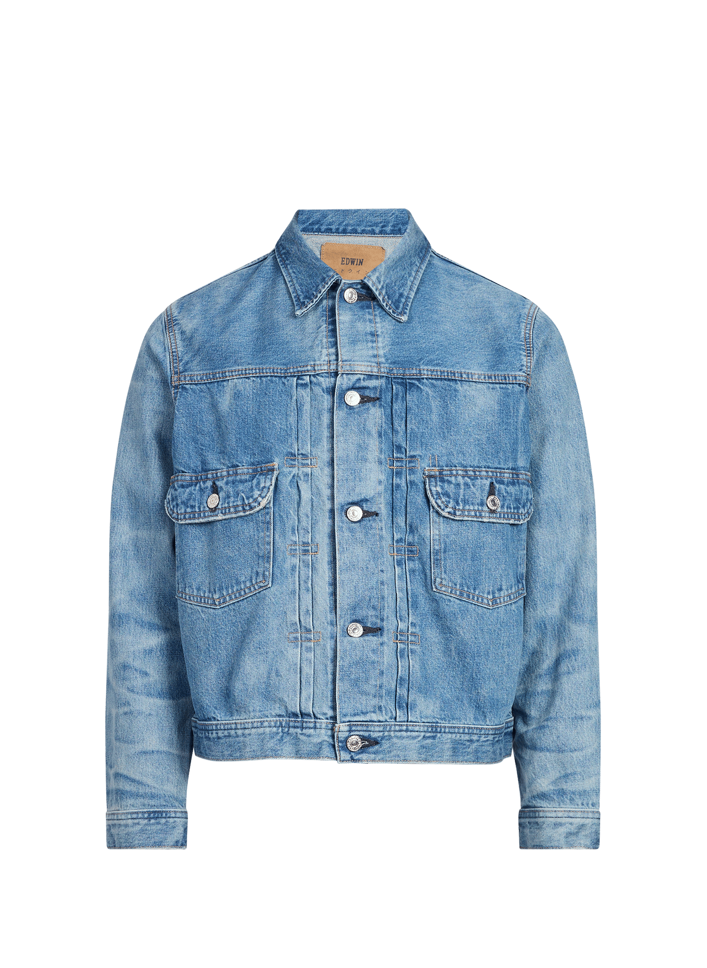 Cotton denim jacket EDWIN Blue