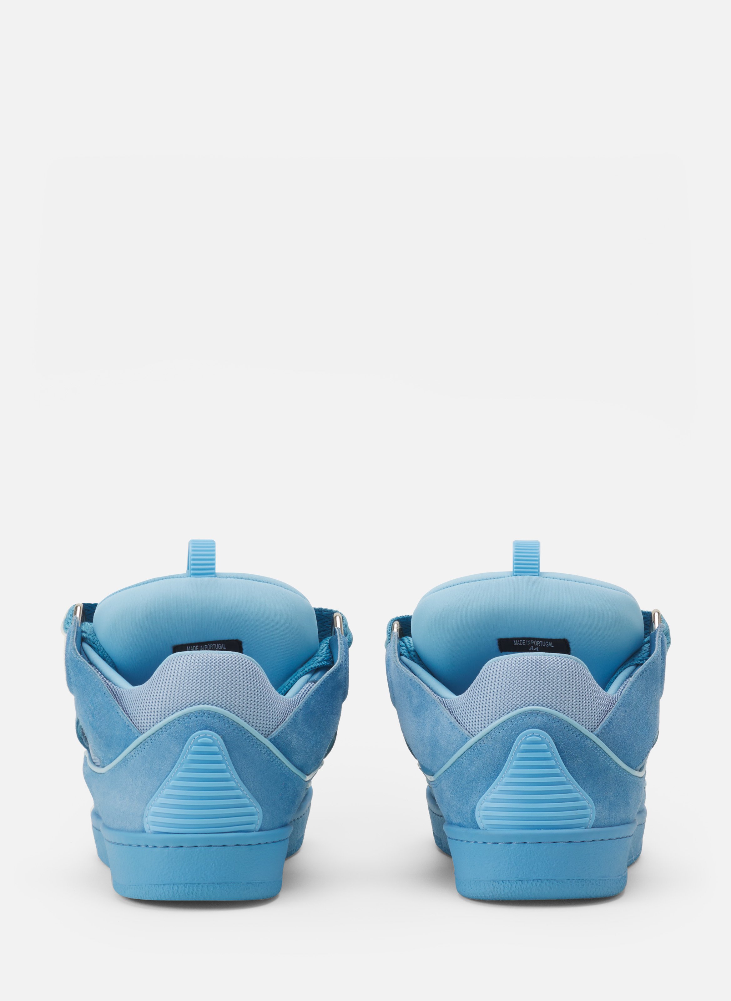 Sneakers curbs en suede monocolor LANVIN Bleu