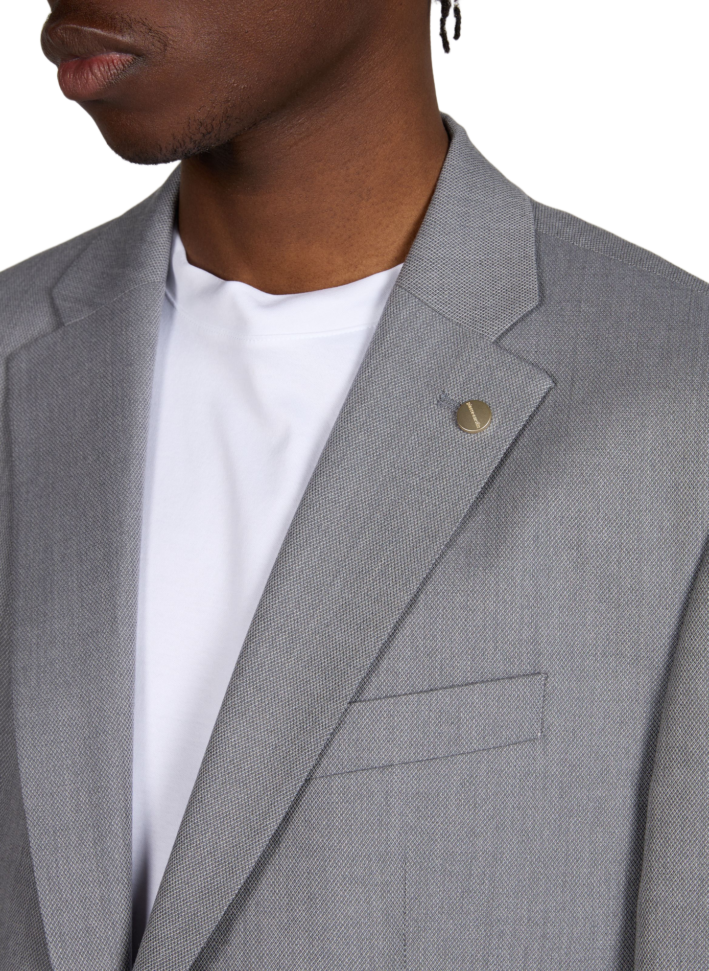 Fitted virgin wool blazer PIERRE CARDIN Blue