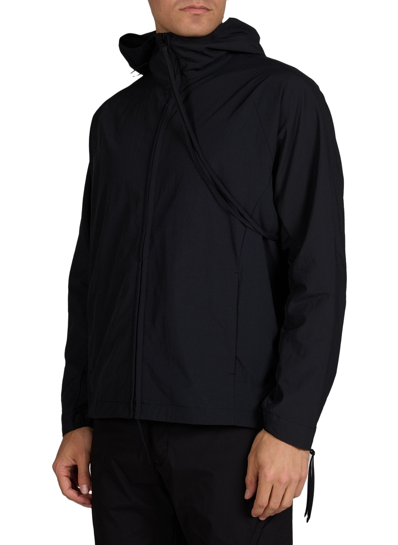 Veste à capuche à ouverture zippée à l'arrière POST ARCHIVE FACTION Noir