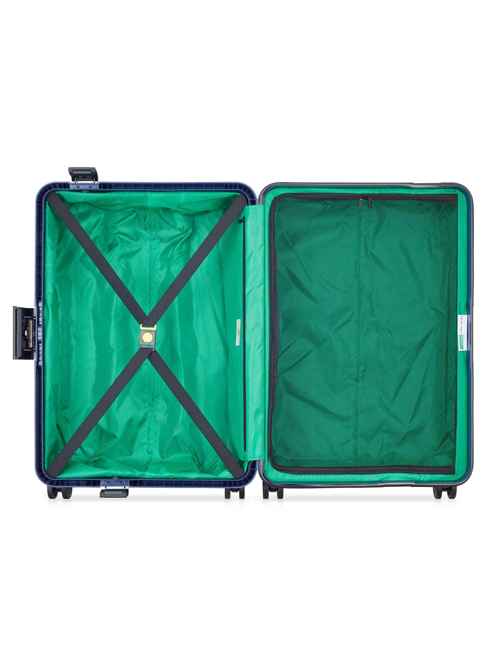 Valise soute rigide taille l - color block hardside DELSEY PARIS Bleu