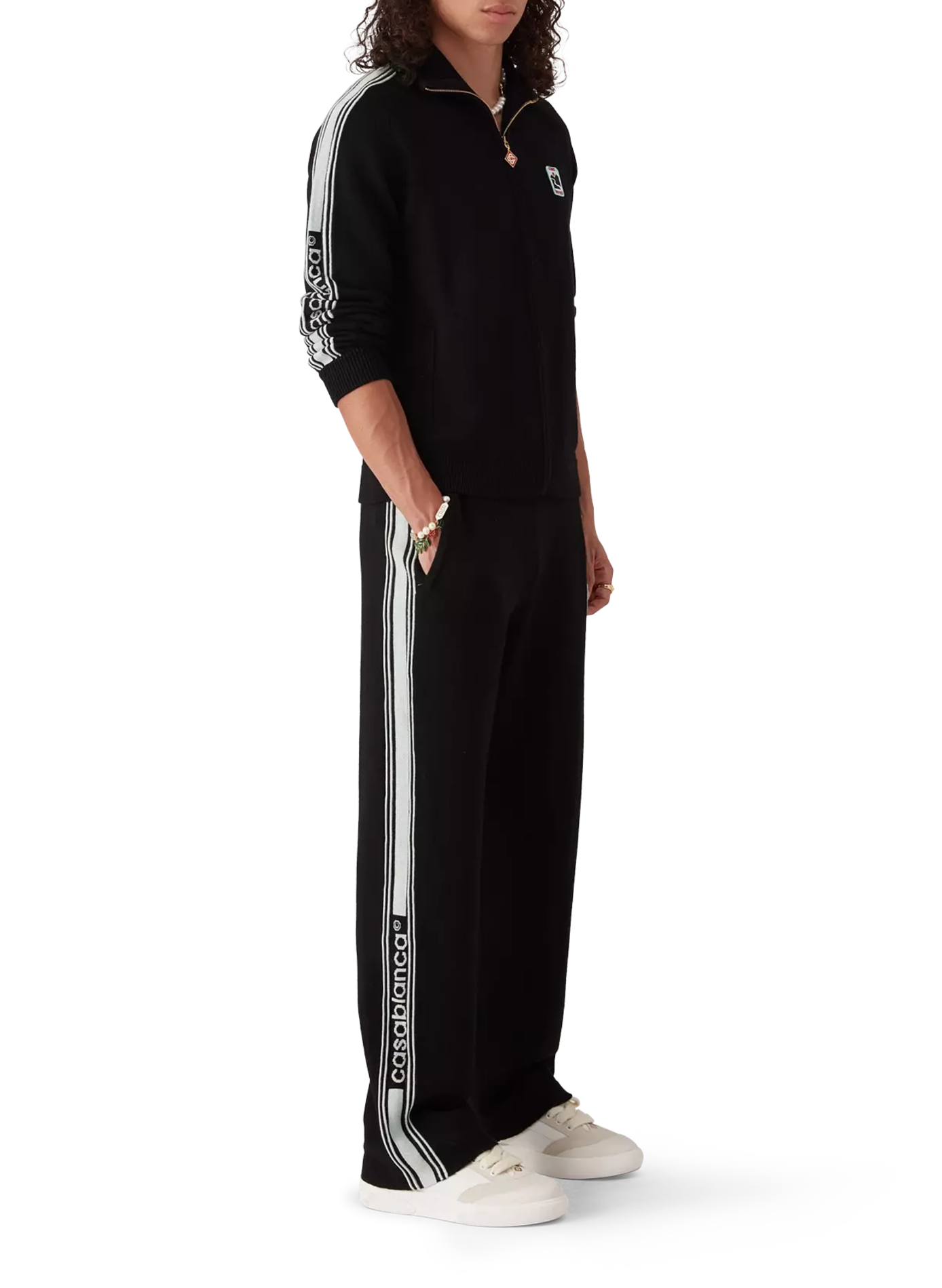Flowy merino wool trousers CASABLANCA PARIS Black