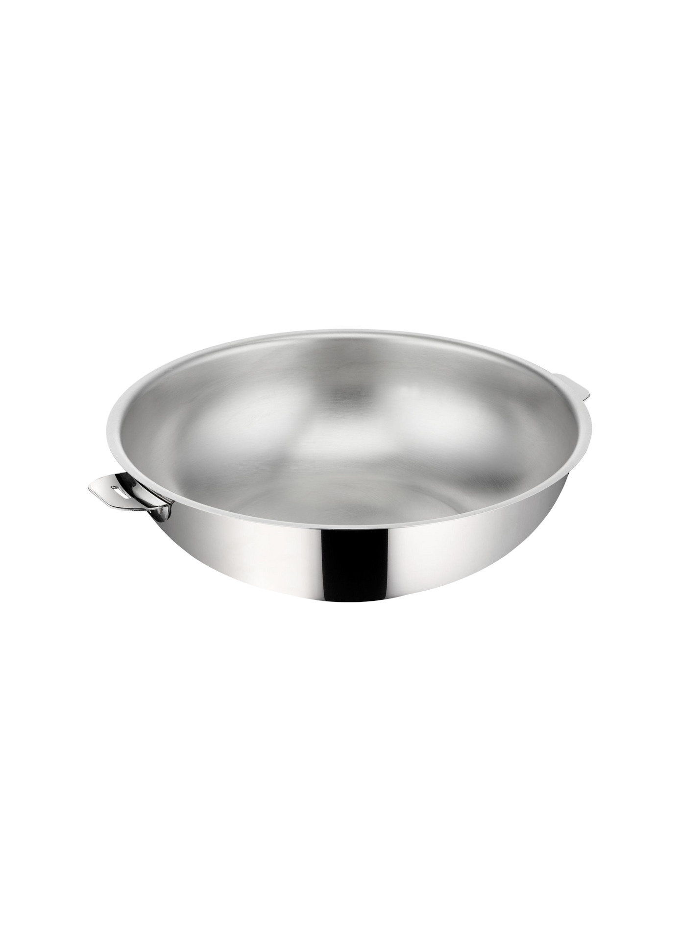 Platzsparender Wok mit Grill und Deckel aus Edelstahl LAGOSTINA Silber