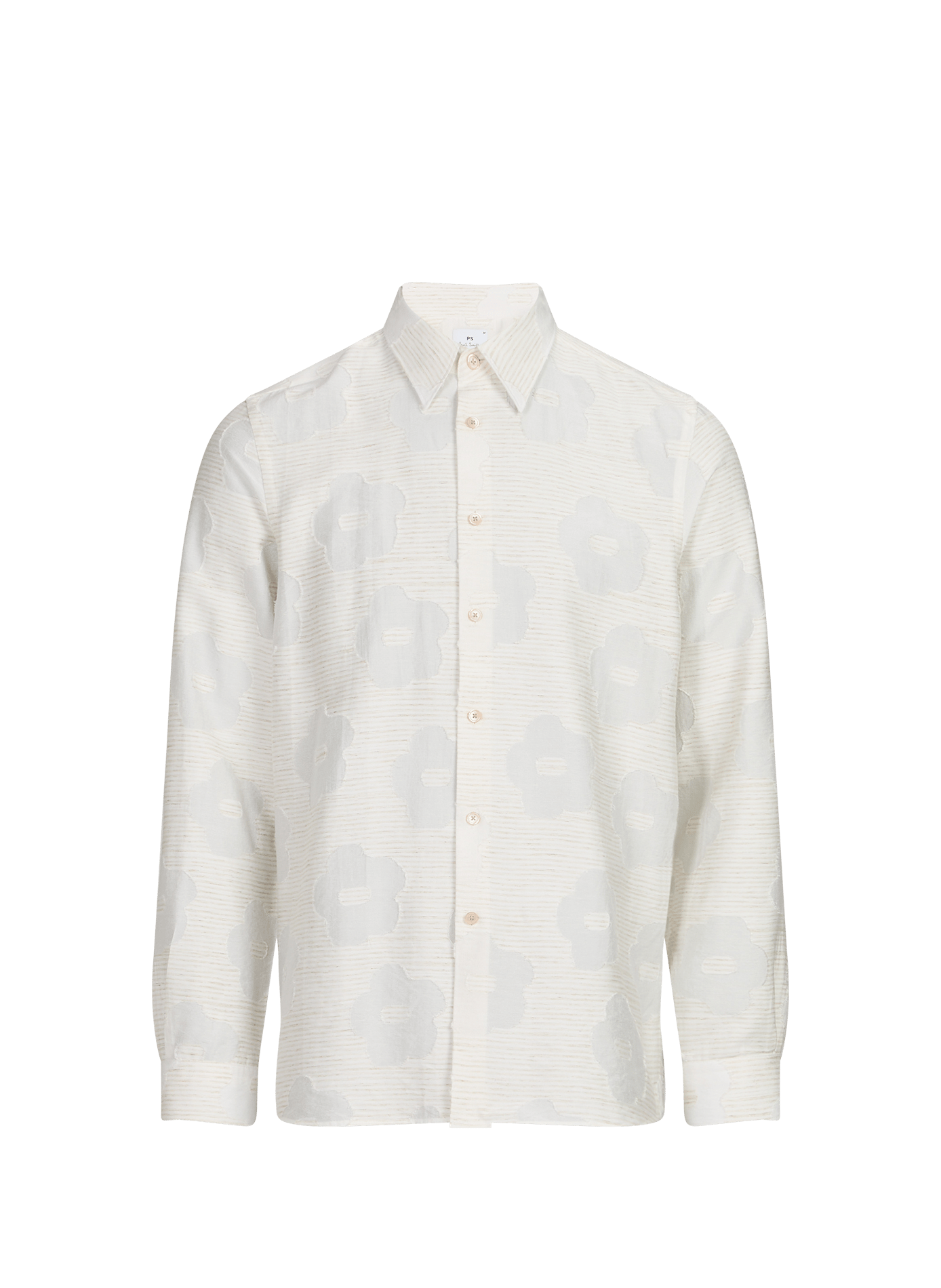 Wijdvallende blouse met contrasterende patronen PAUL SMITH Wit