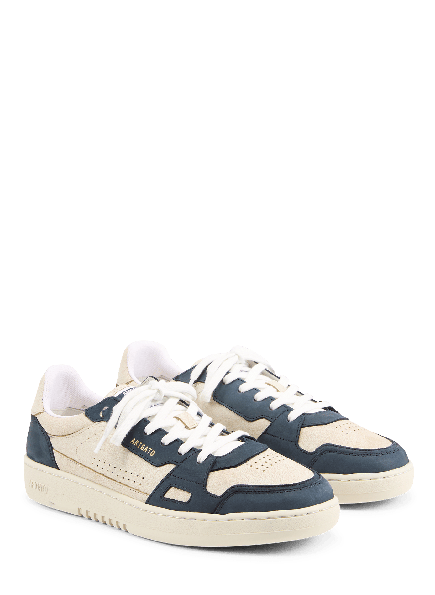 Mixed leather low-top sneakers AXEL ARIGATO Multicolour