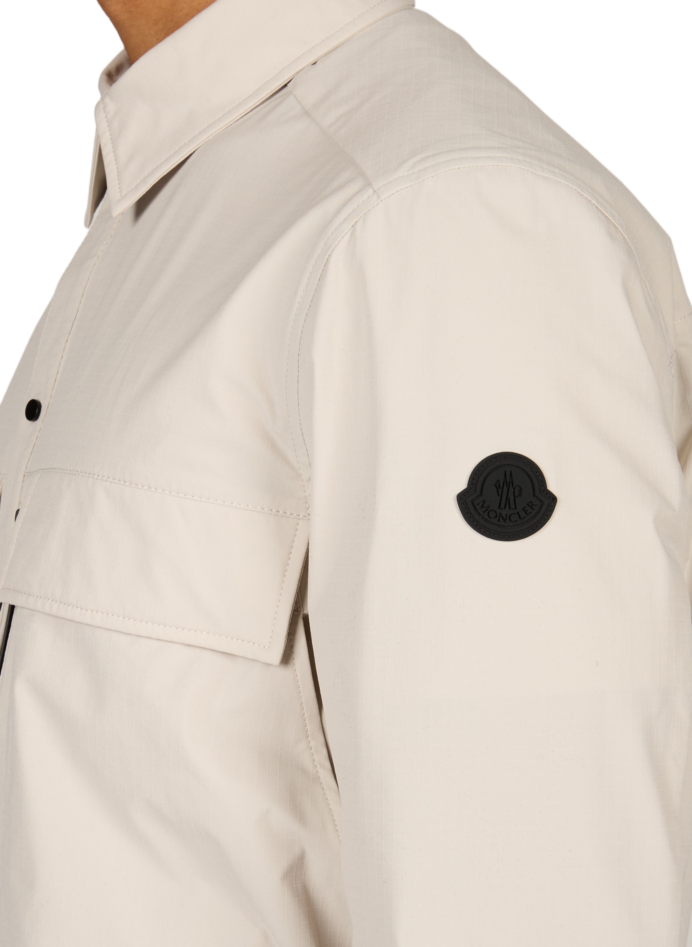 Straight shirt with zippers MONCLER Beige