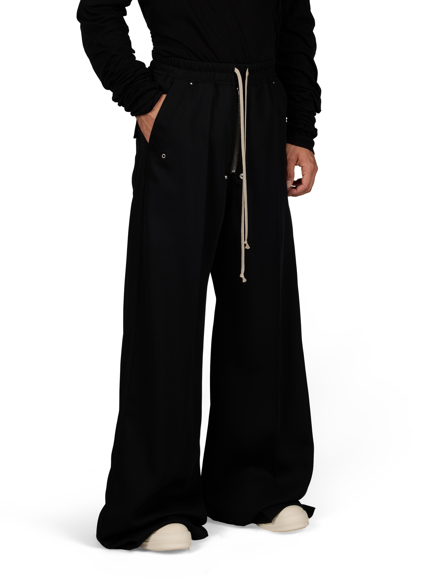 Pantalon large Bela en laine RICK OWENS Noir