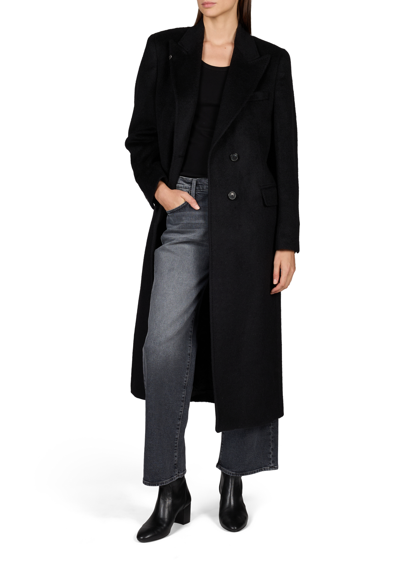Manteau long texturé à coupe oversize OUR LEGACY Noir