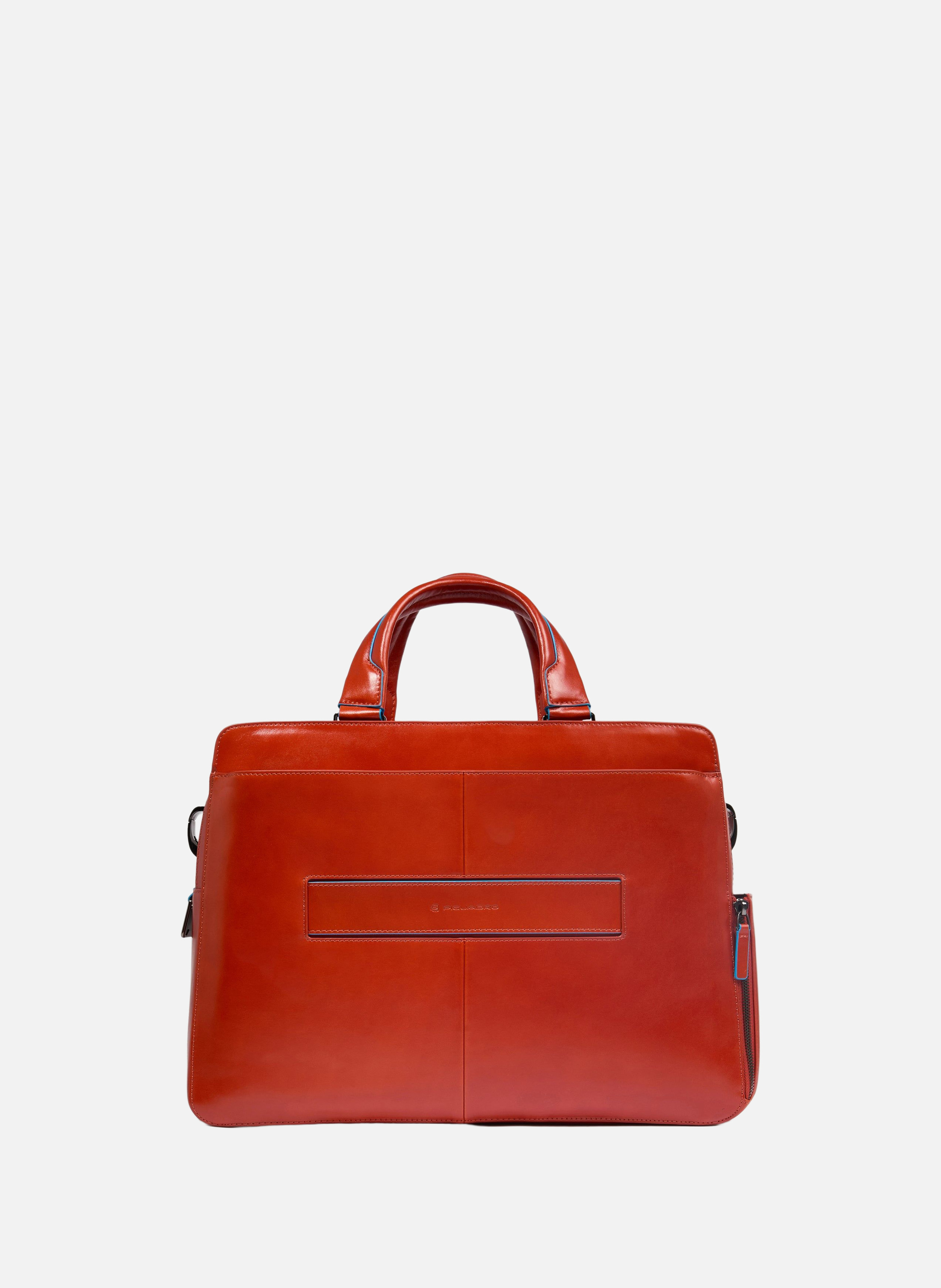 Sac d'ordinateur 15,6" personnalisable PIQUADRO Marron