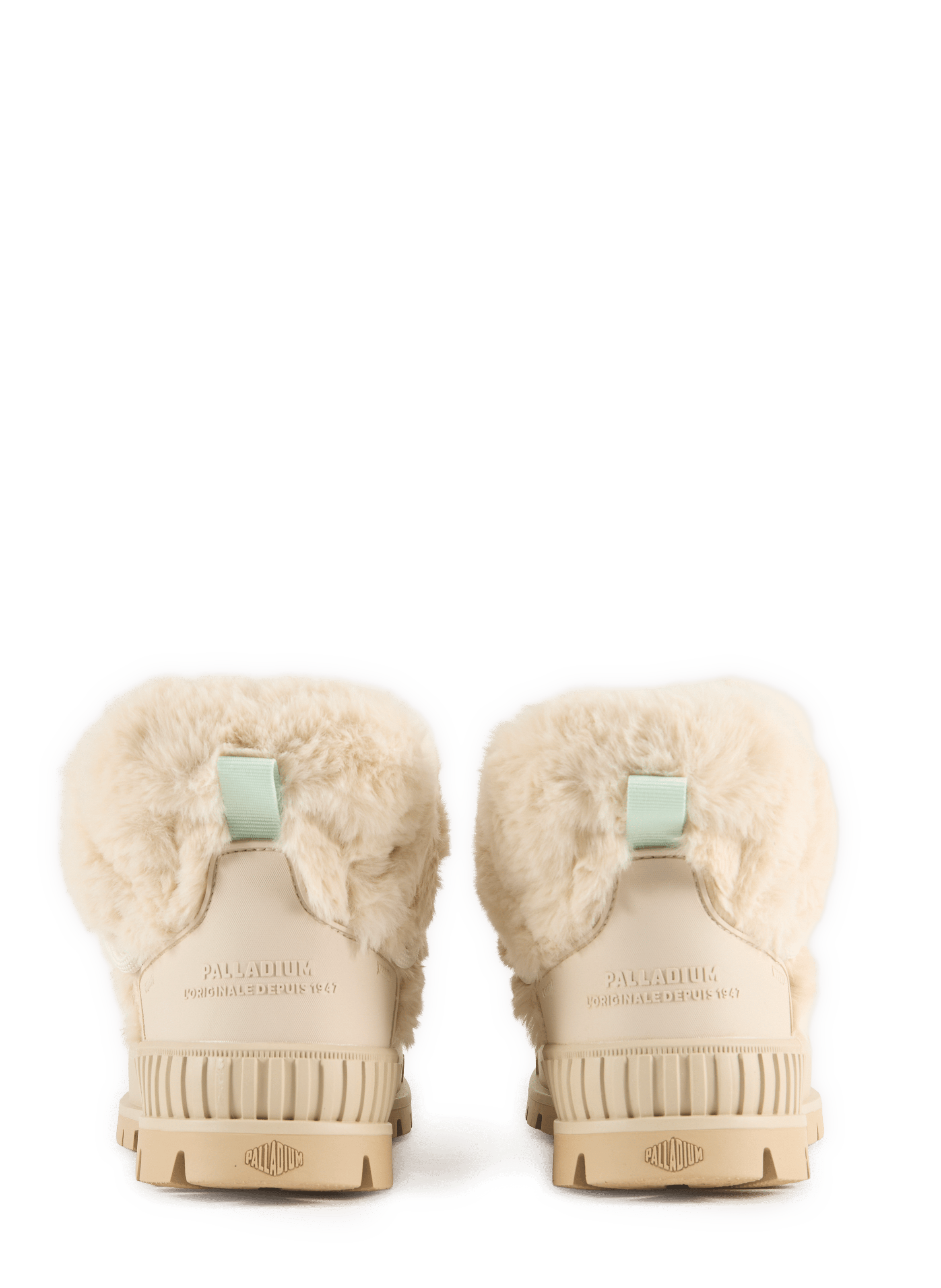Two-material boots PALLADIUM Beige