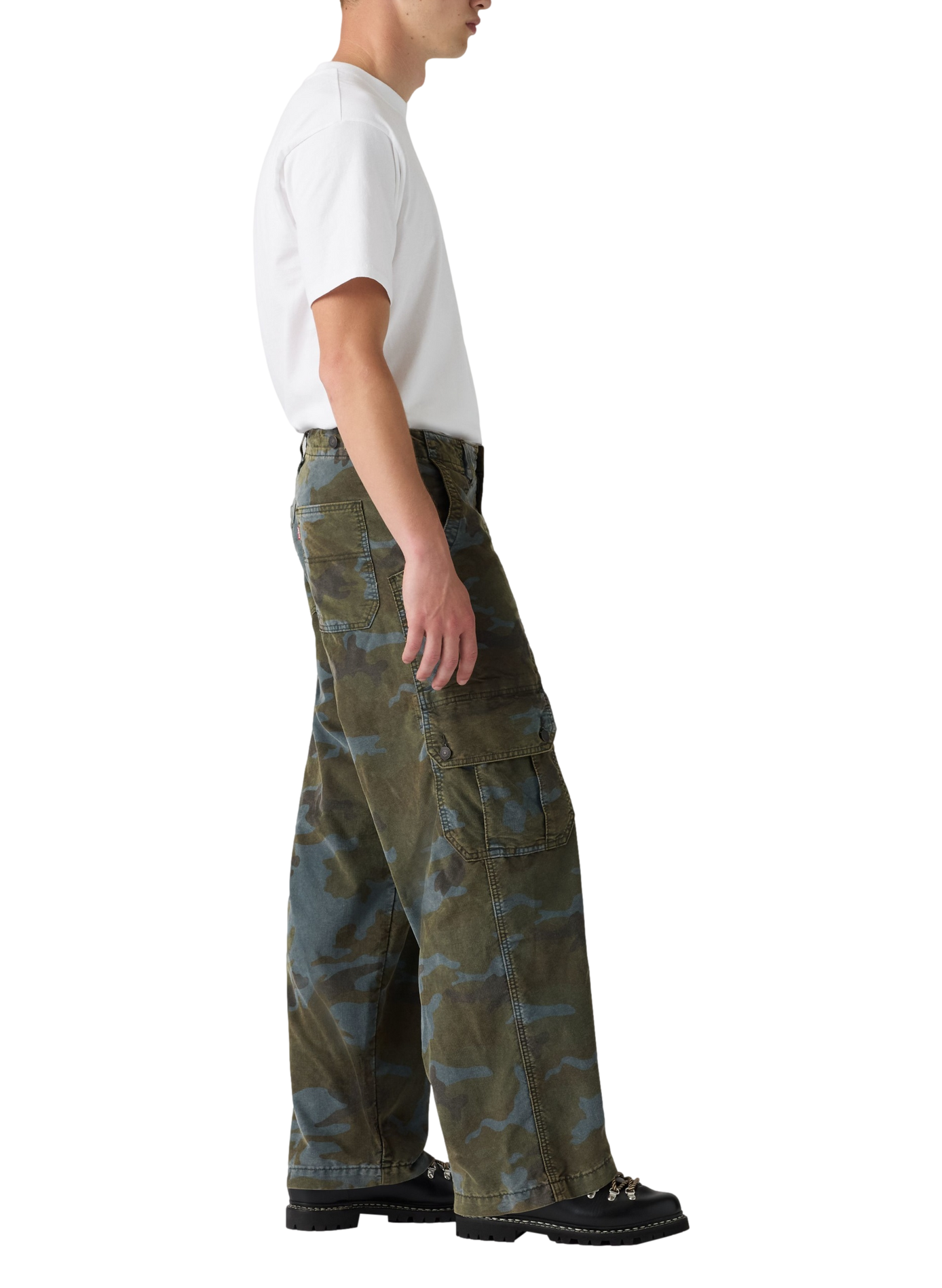 Weite Hose aus Baumwollmischung mit Print LEVI'S Grun