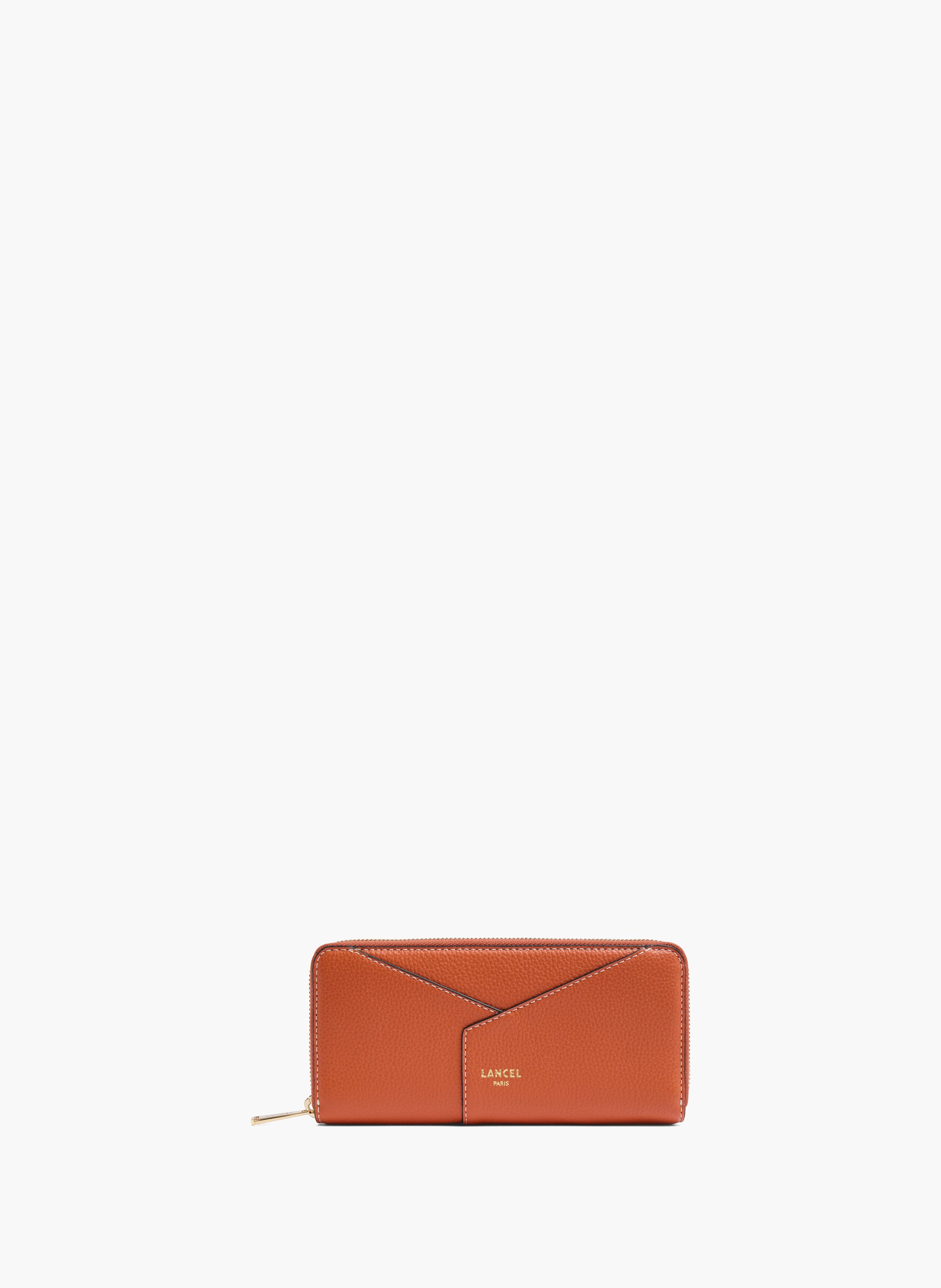 Porte-cartes long à fermeture zip enveloppe de lancel, sunrise LANCEL Orange