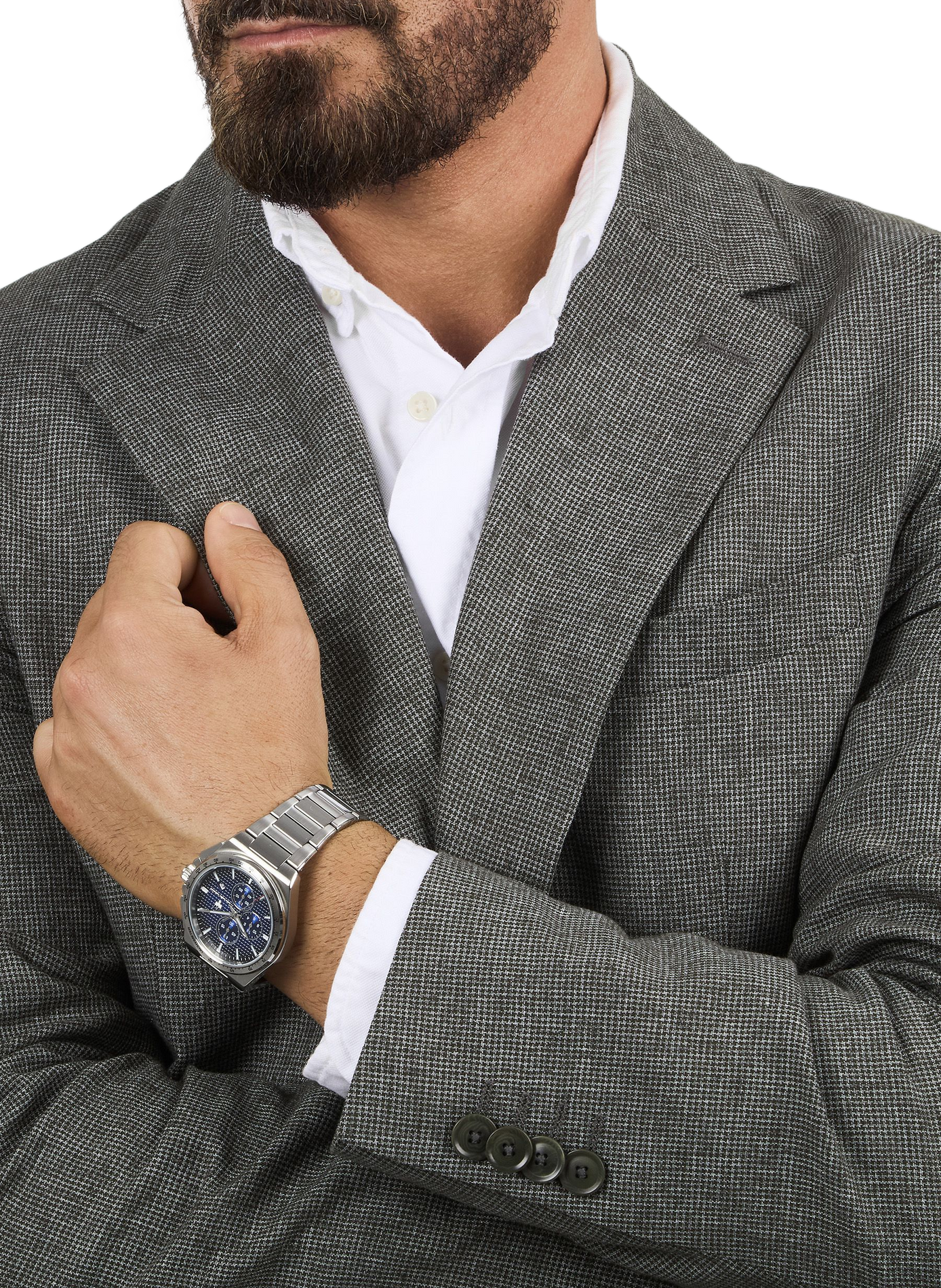 Montre quartz en acier inoxydable MASERATI Bleu