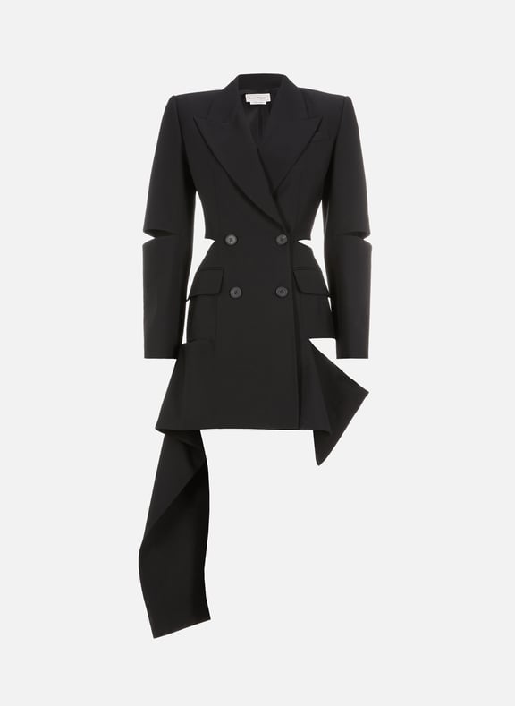 Suit jacket with cut-outs Black by ALEXANDER MCQUEEN ALEXANDER MCQUEEN Suit jacket with cut-outs Black