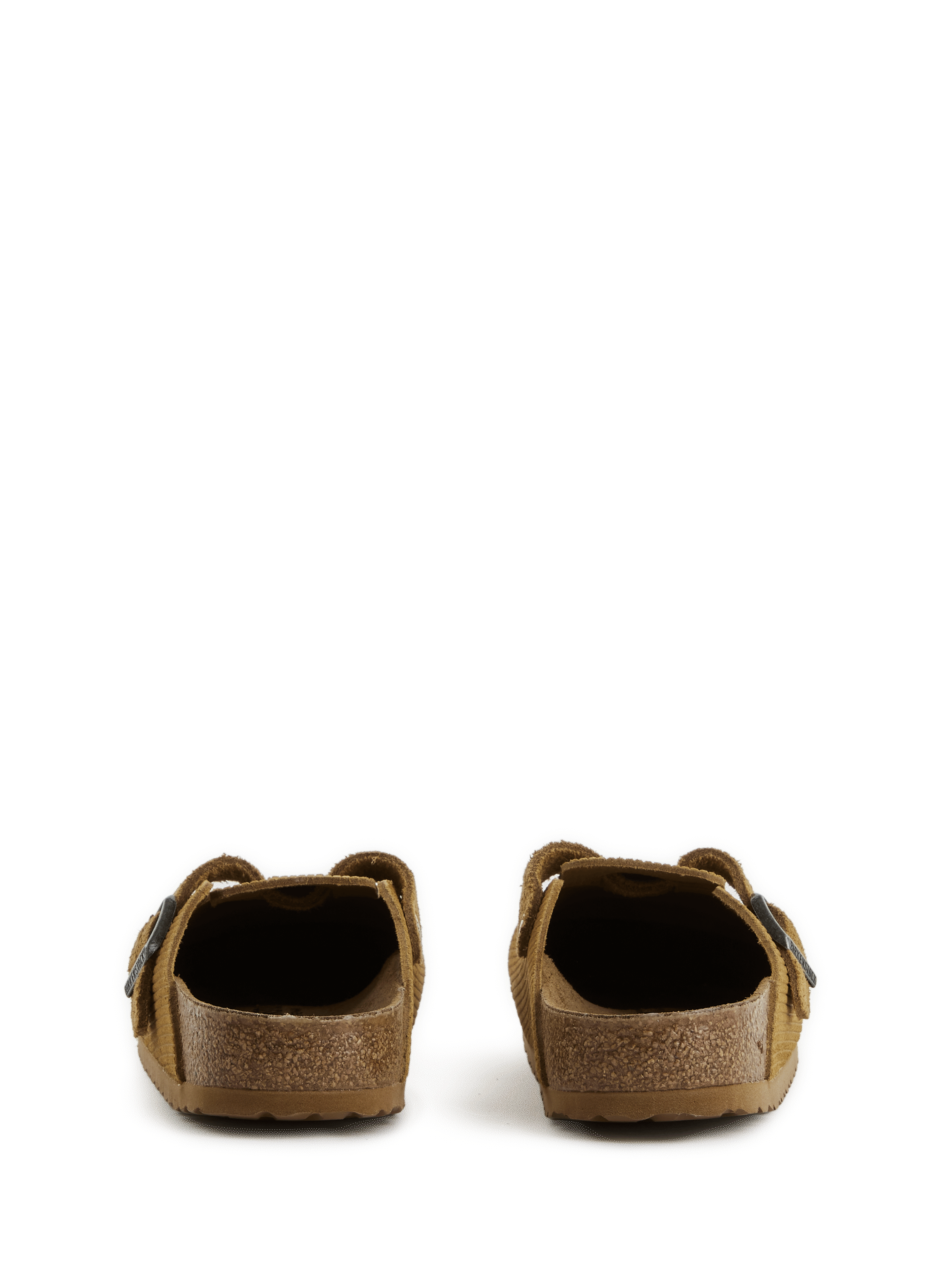 Sabot en cuir velours  BIRKENSTOCK Marron