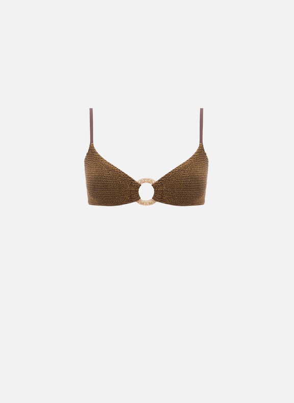 Crushed-effect bikini top BOND EYE Crushed-effect bikini top BOND EYE