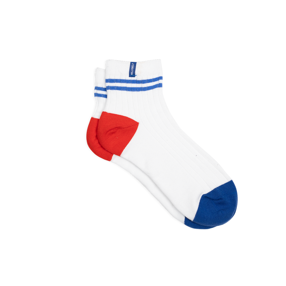 Chaussettes en coton peigné mi-hautes BILLYBELT Blanc