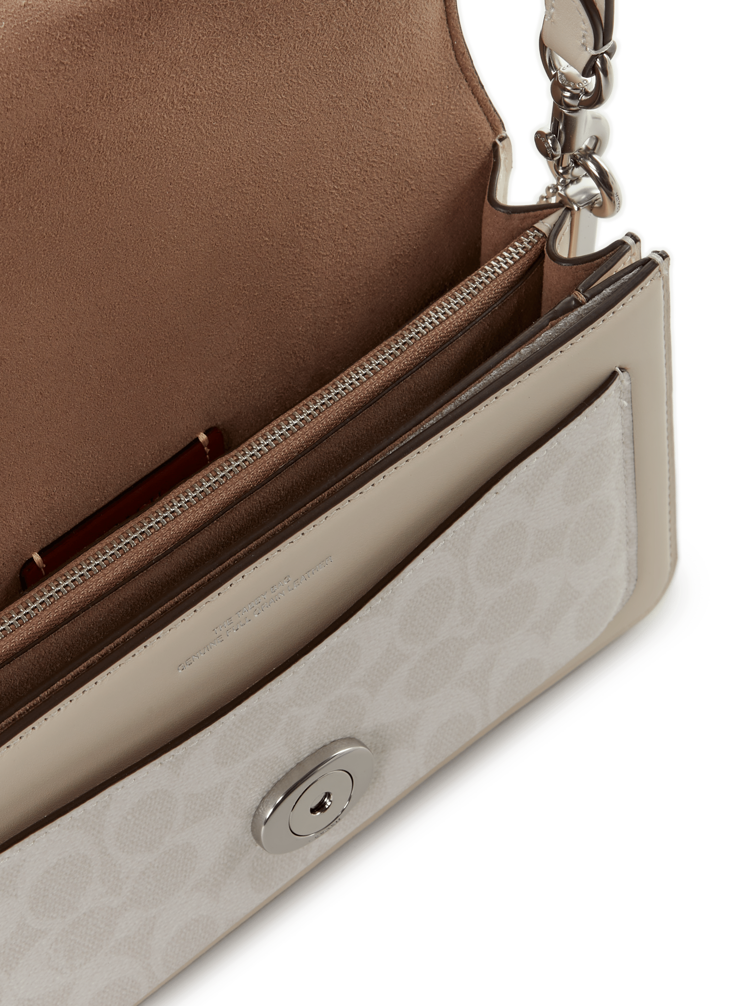 Sac épaule Tabby 26 en toile imprimée COACH Beige