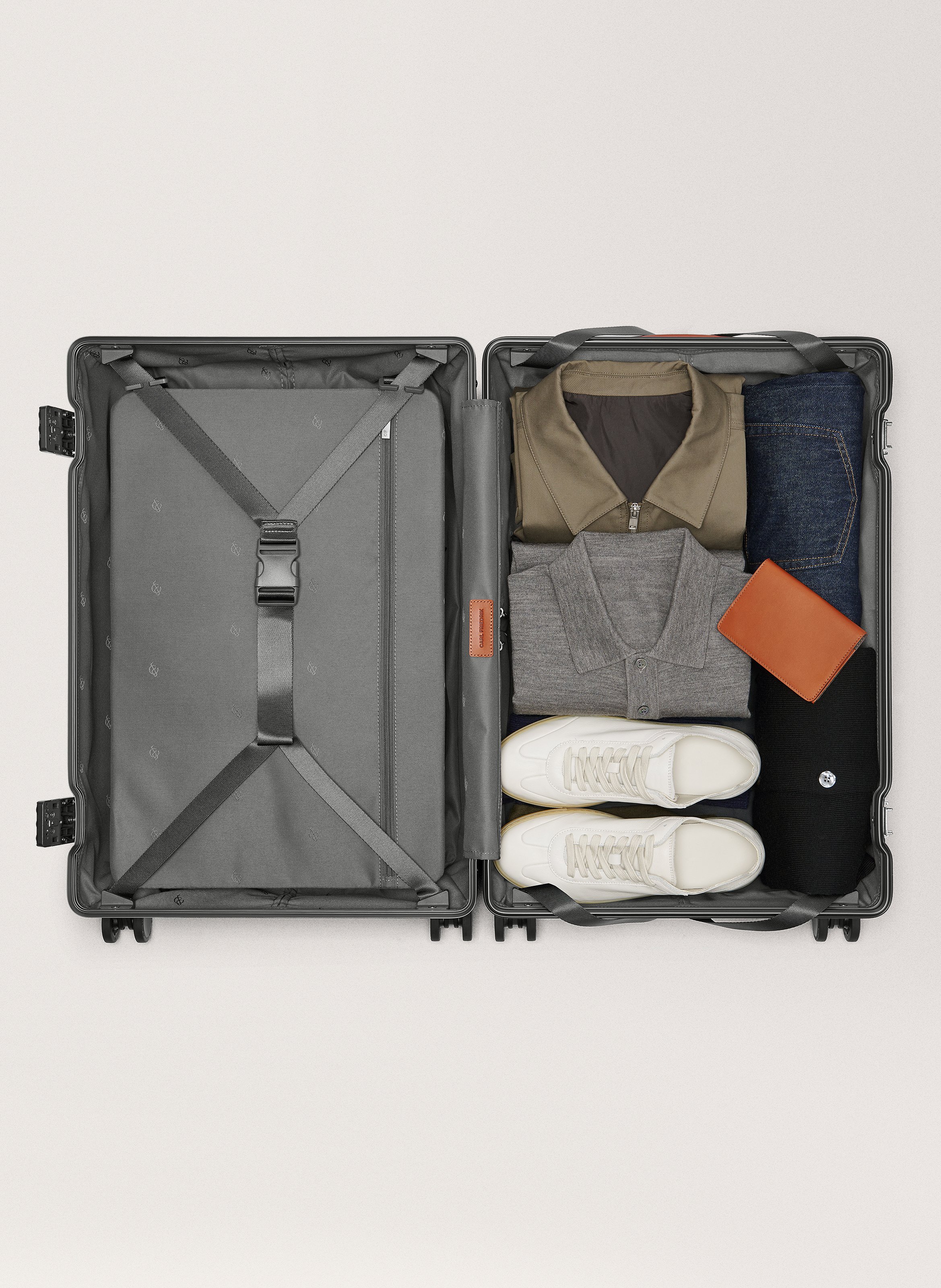 Valise 'the check-in' en polycarbonate CARL FRIEDRIK Gris