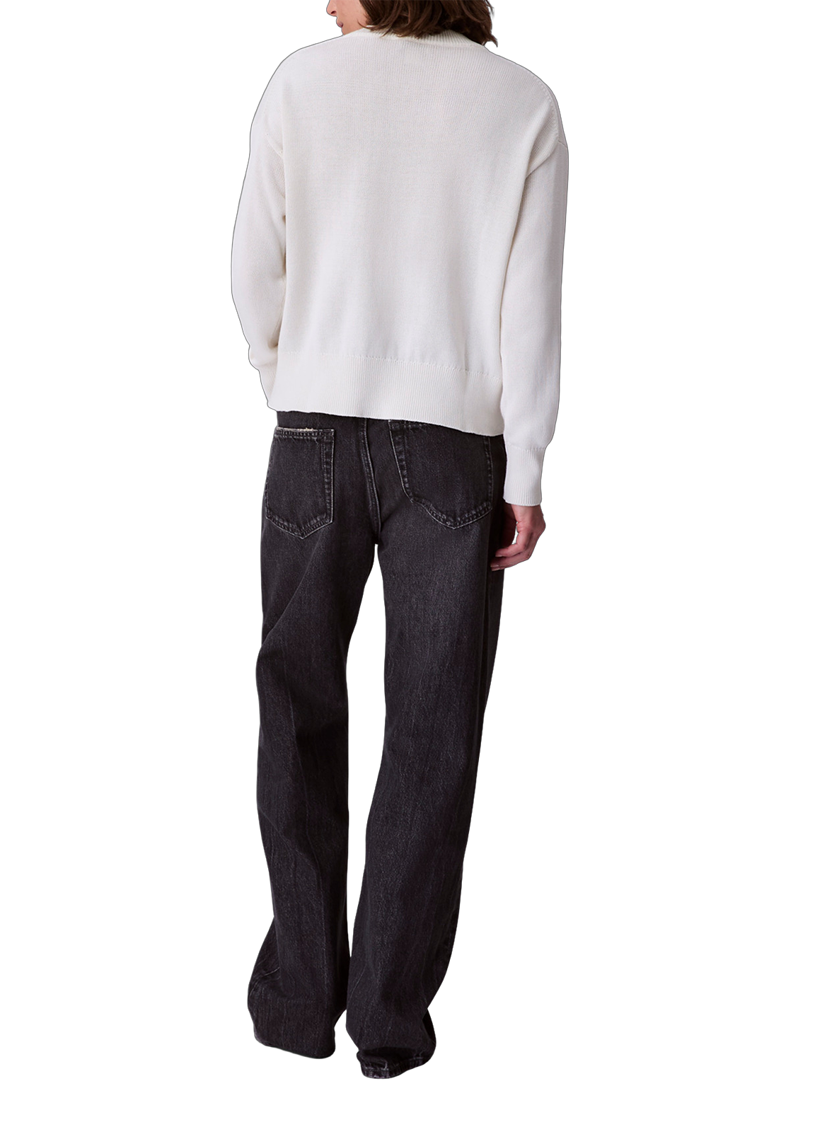 Cotton logo sweatshirt CALVIN KLEIN Beige