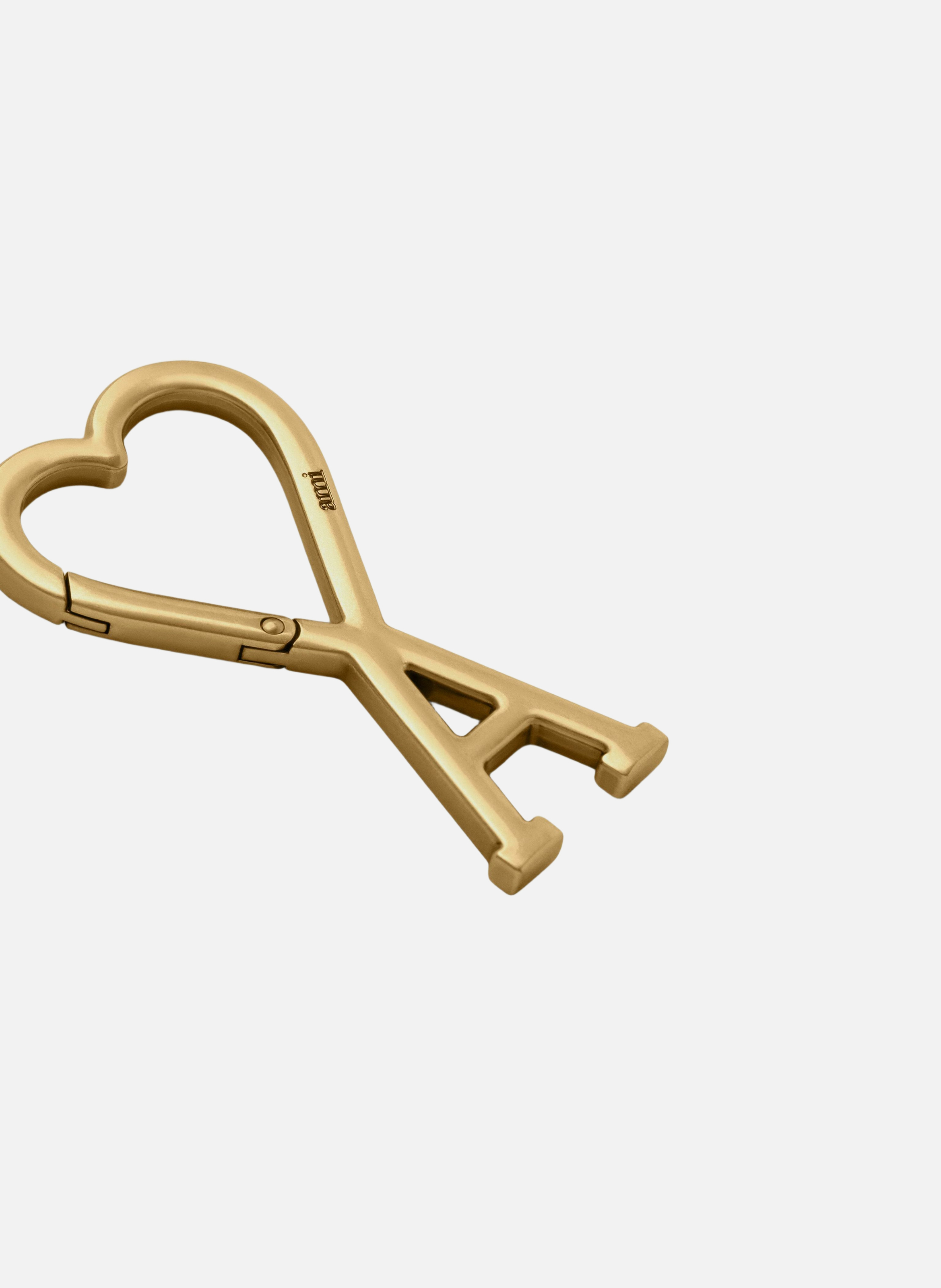 Porte-clés mousqueton ami de coeur unisexe AMI PARIS Doré