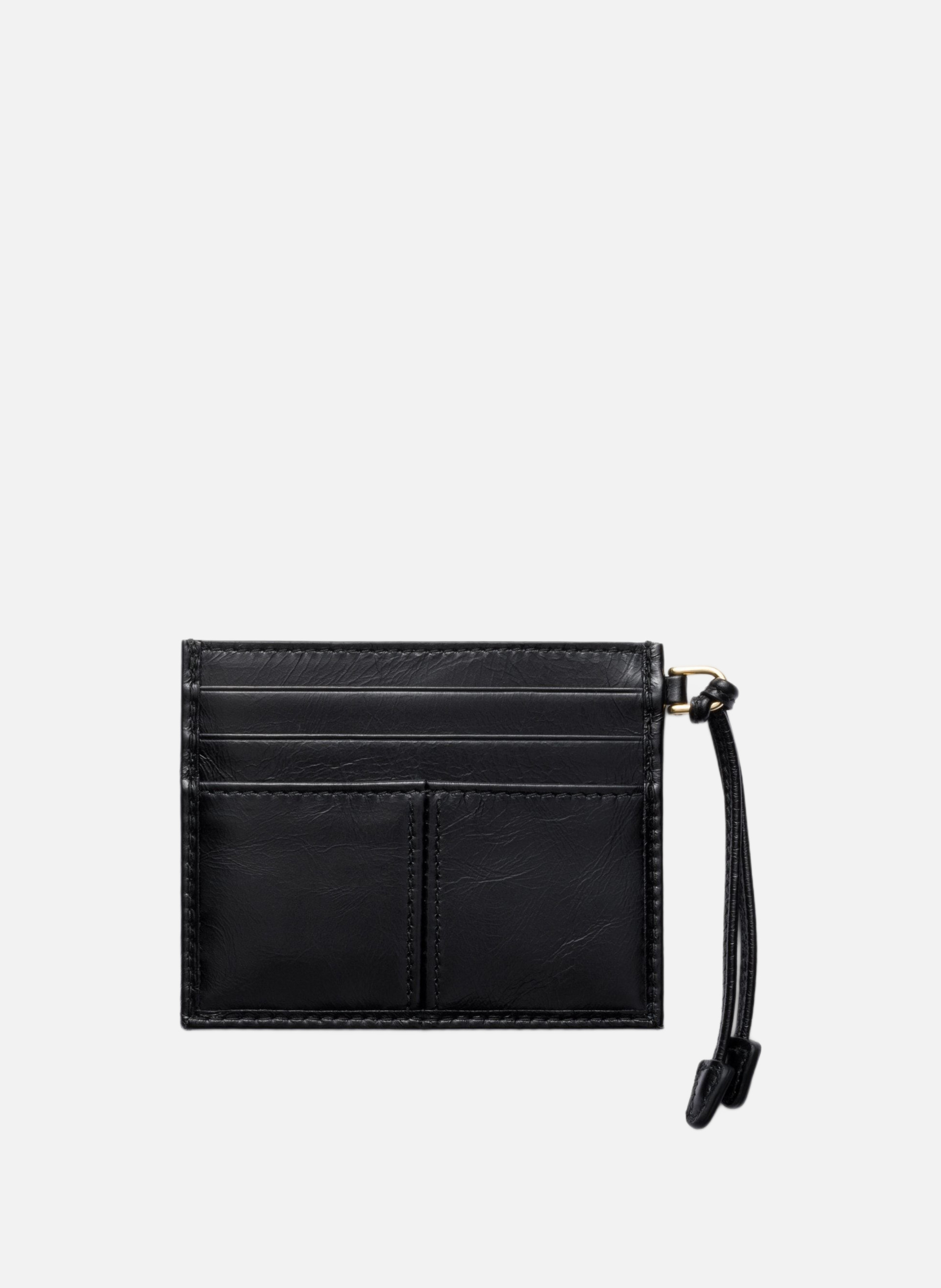 Porte-cartes en cuir PRADA Noir