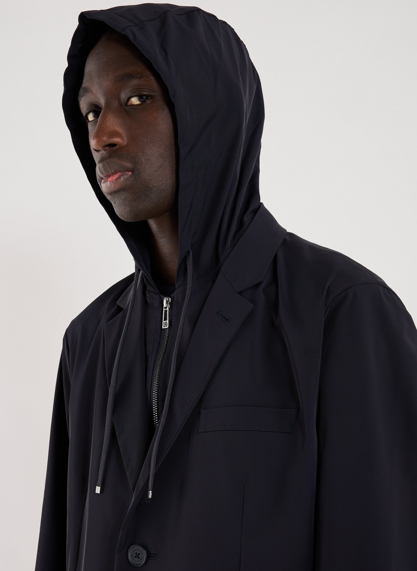 Two-in-one hooded jacket ARMANI EXCHANGE Blue