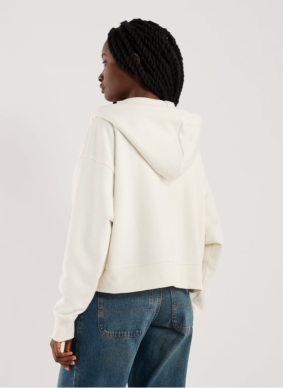 Hoodie in blended cotton | White by DICKIES Hoodie in blended cotton White
