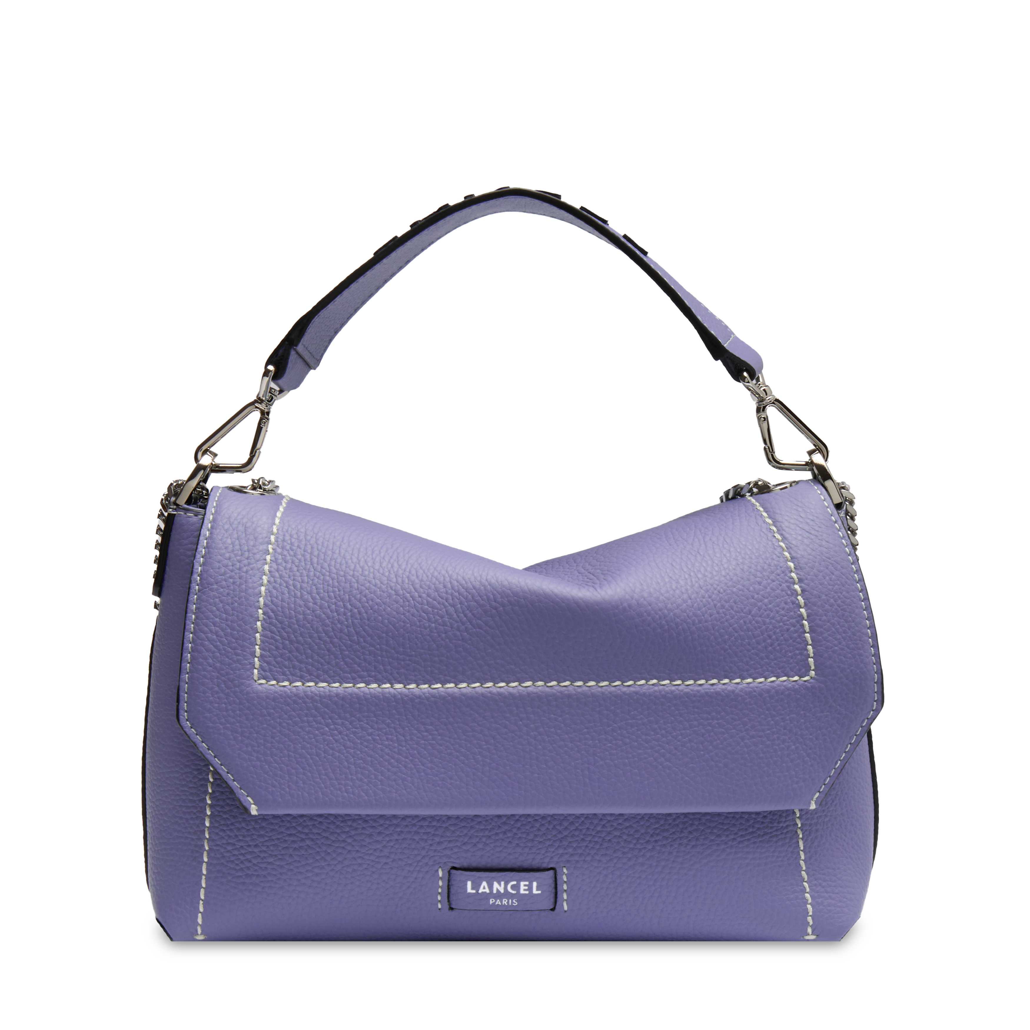 Sac rabat l ninon soft de lancel en cuir LANCEL Bleu