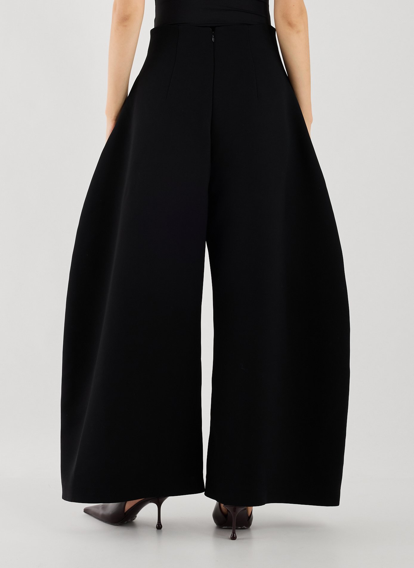 Pantalon de tailleur arrondi  A.W.A.K.E. MODE Noir