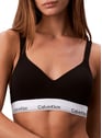 Brassière en coton mélangé | Noir by CALVIN KLEIN CALVIN KLEIN Brassière en coton mélangé | Noir