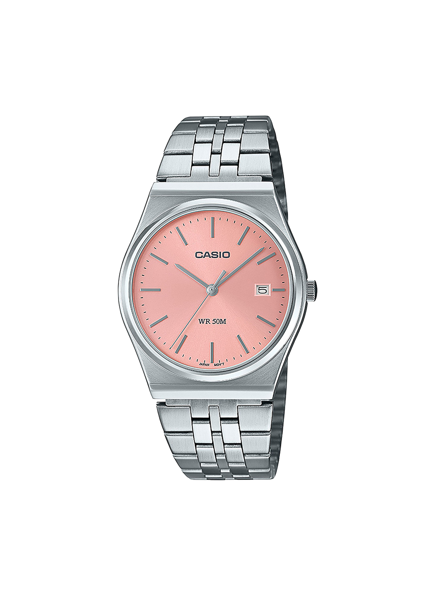 Montre quartz en acier CASIO Rose