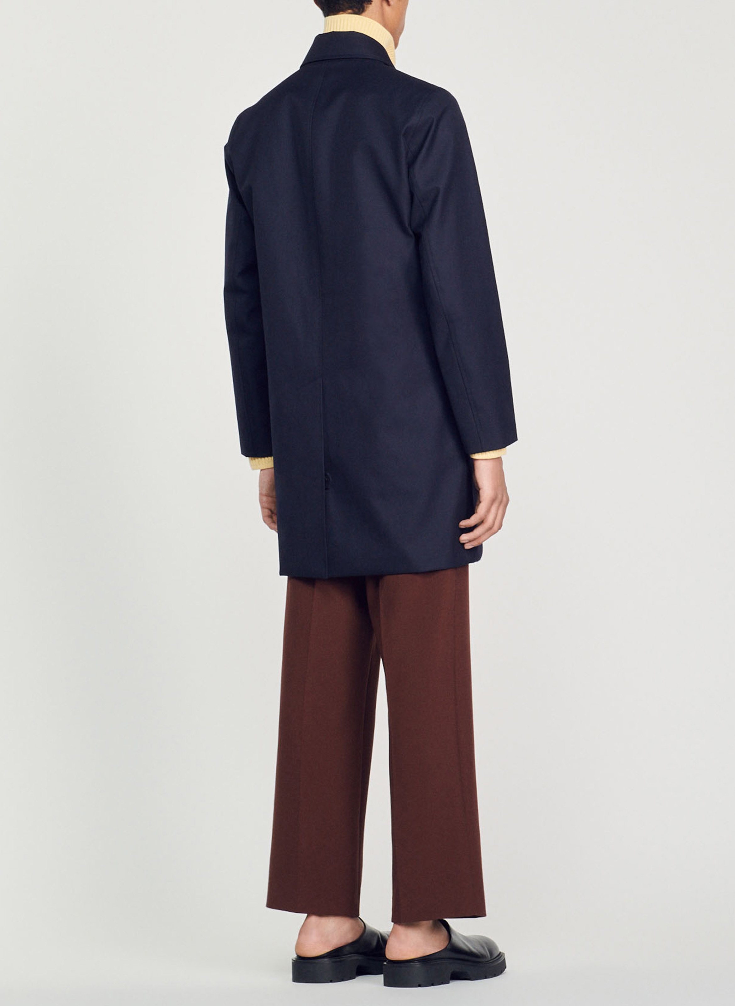 Imperméable droit SANDRO Bleu