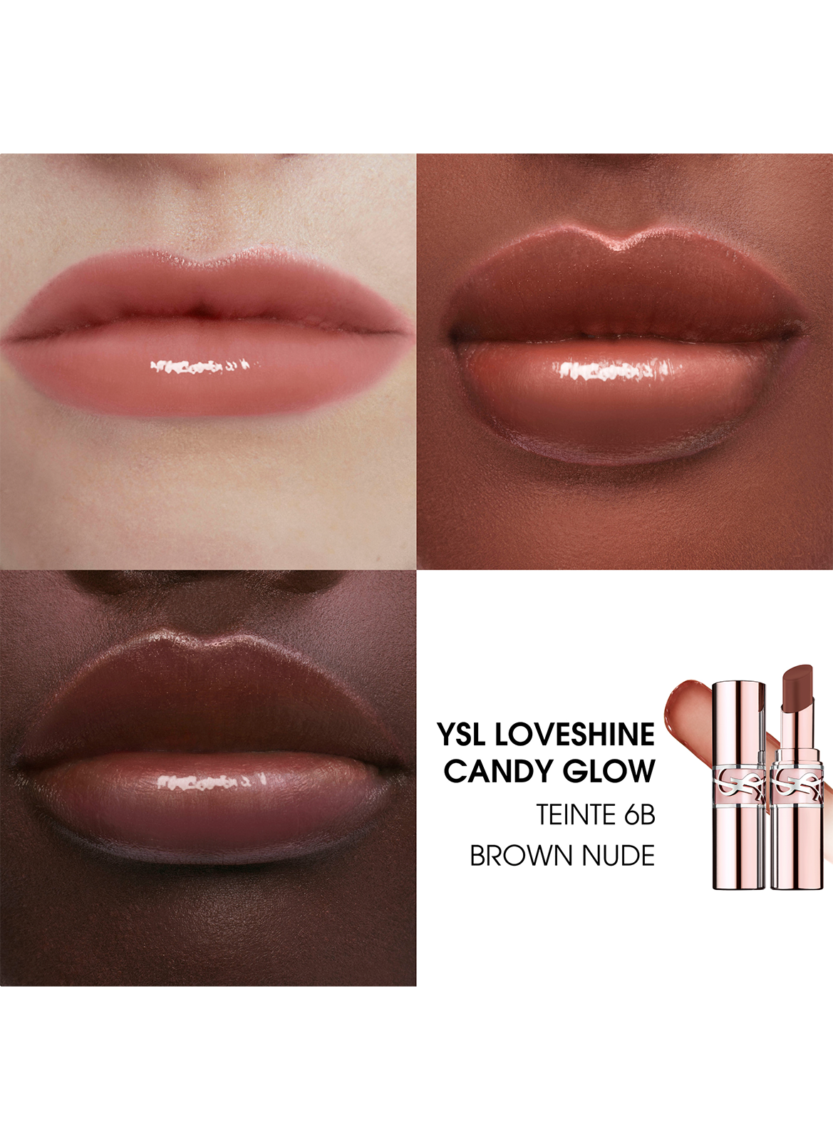 YSL Loveshine Radiant Glow Balm YVES SAINT LAURENT 6b brown nude