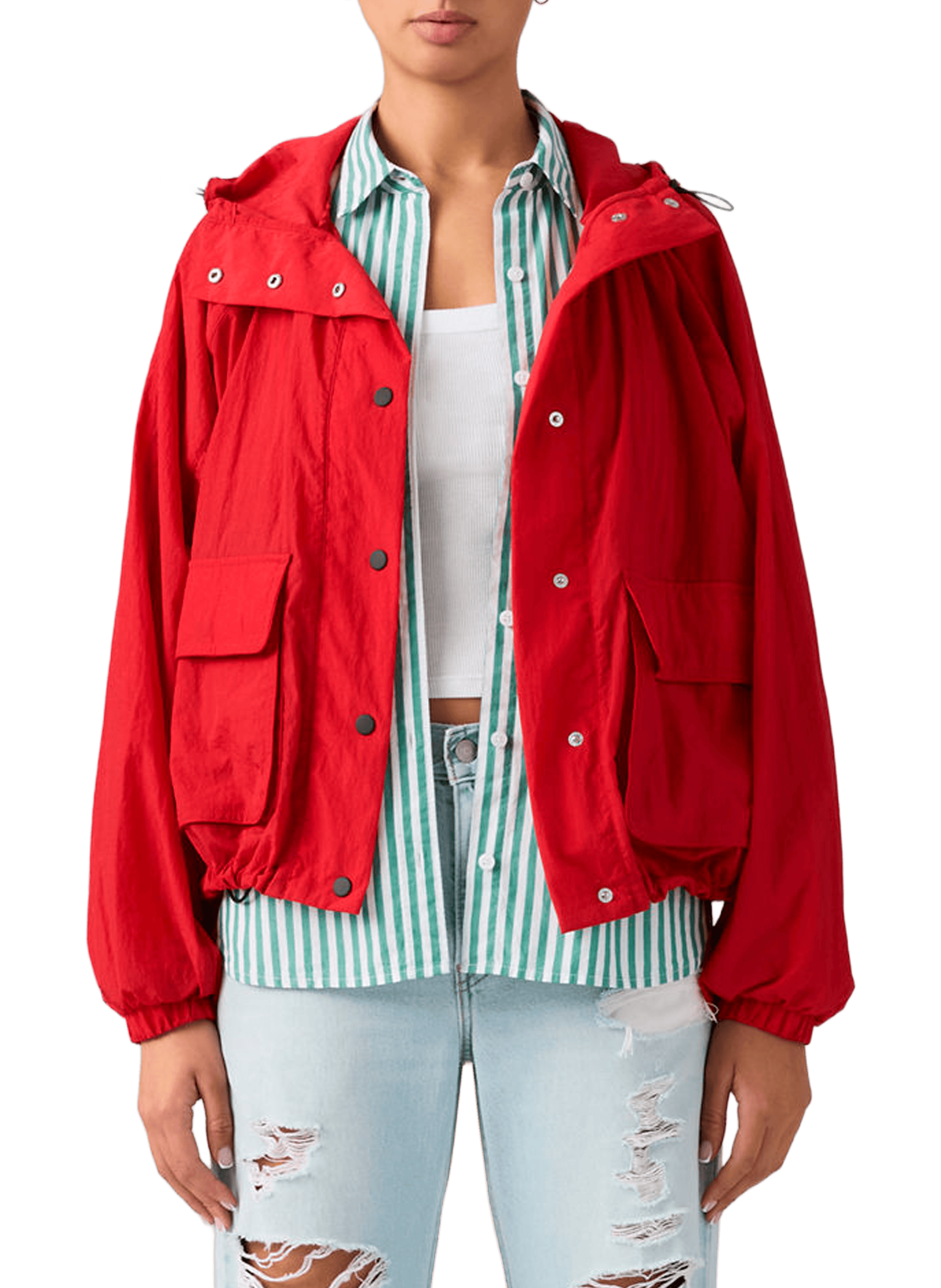 Simone hooded parka jacket LEVI'S Red