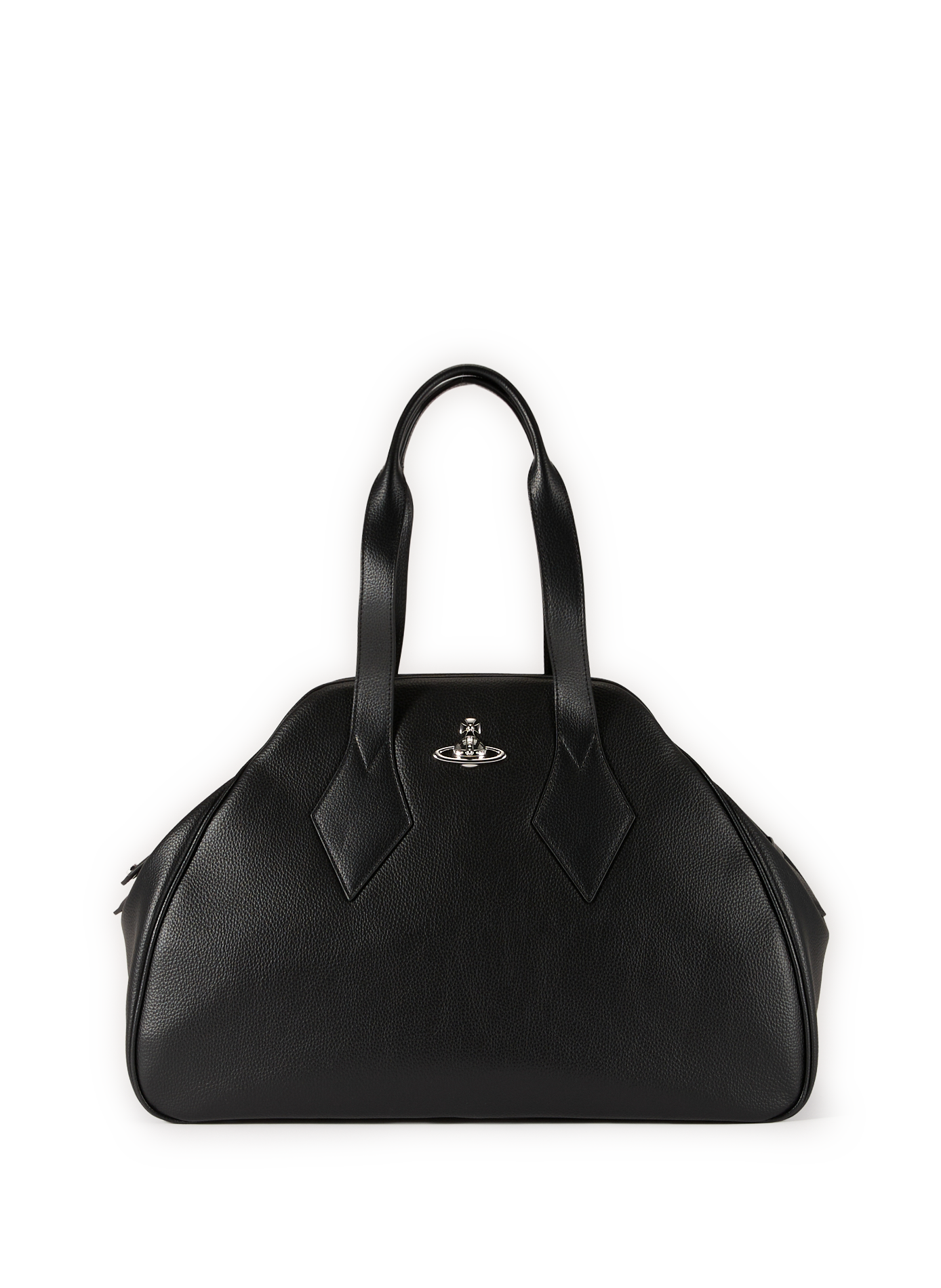 Grained logo tote bag VIVIENNE WESTWOOD Black