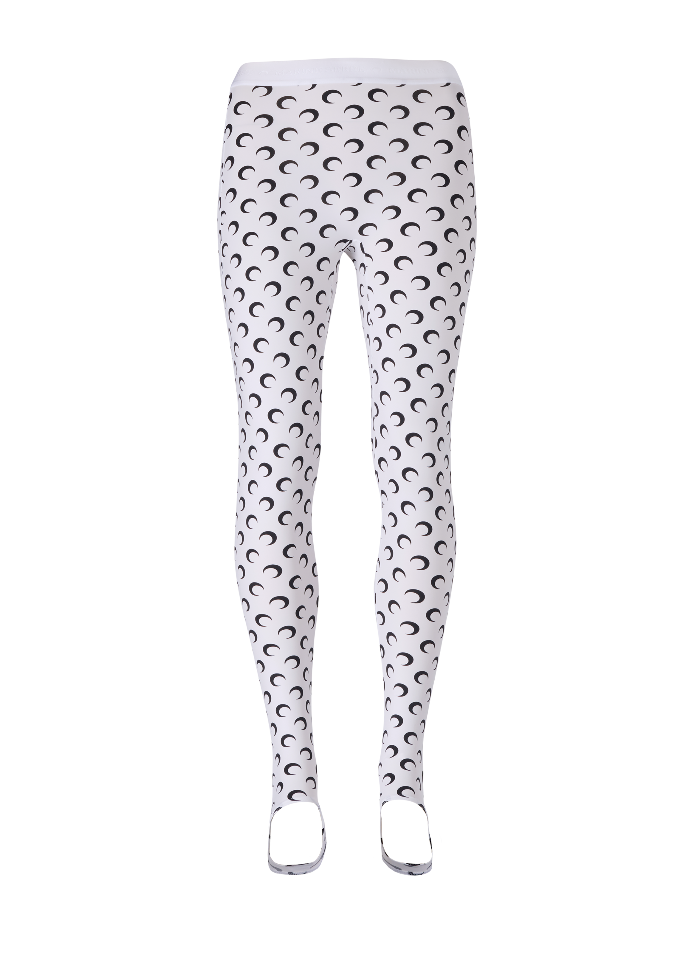 Legging en jersey imprimé moon MARINE SERRE Blanc