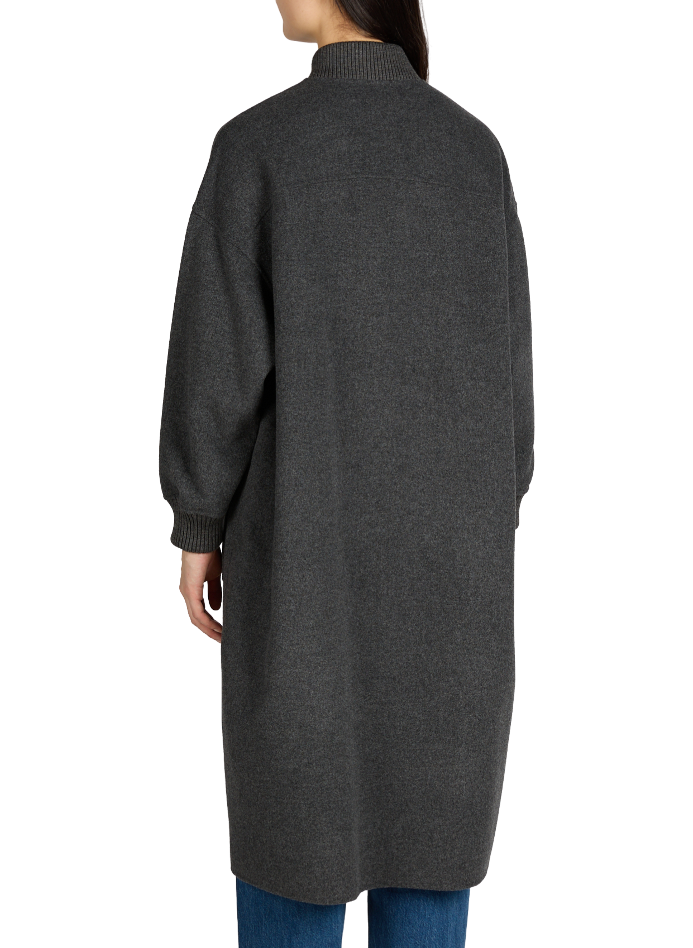 Long wool-blend coat WEEK END Grey