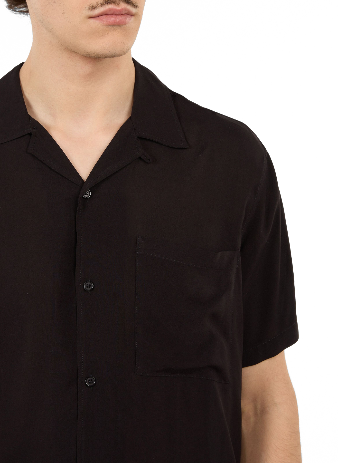 Huban cotton shirt SAISON 1865 Black