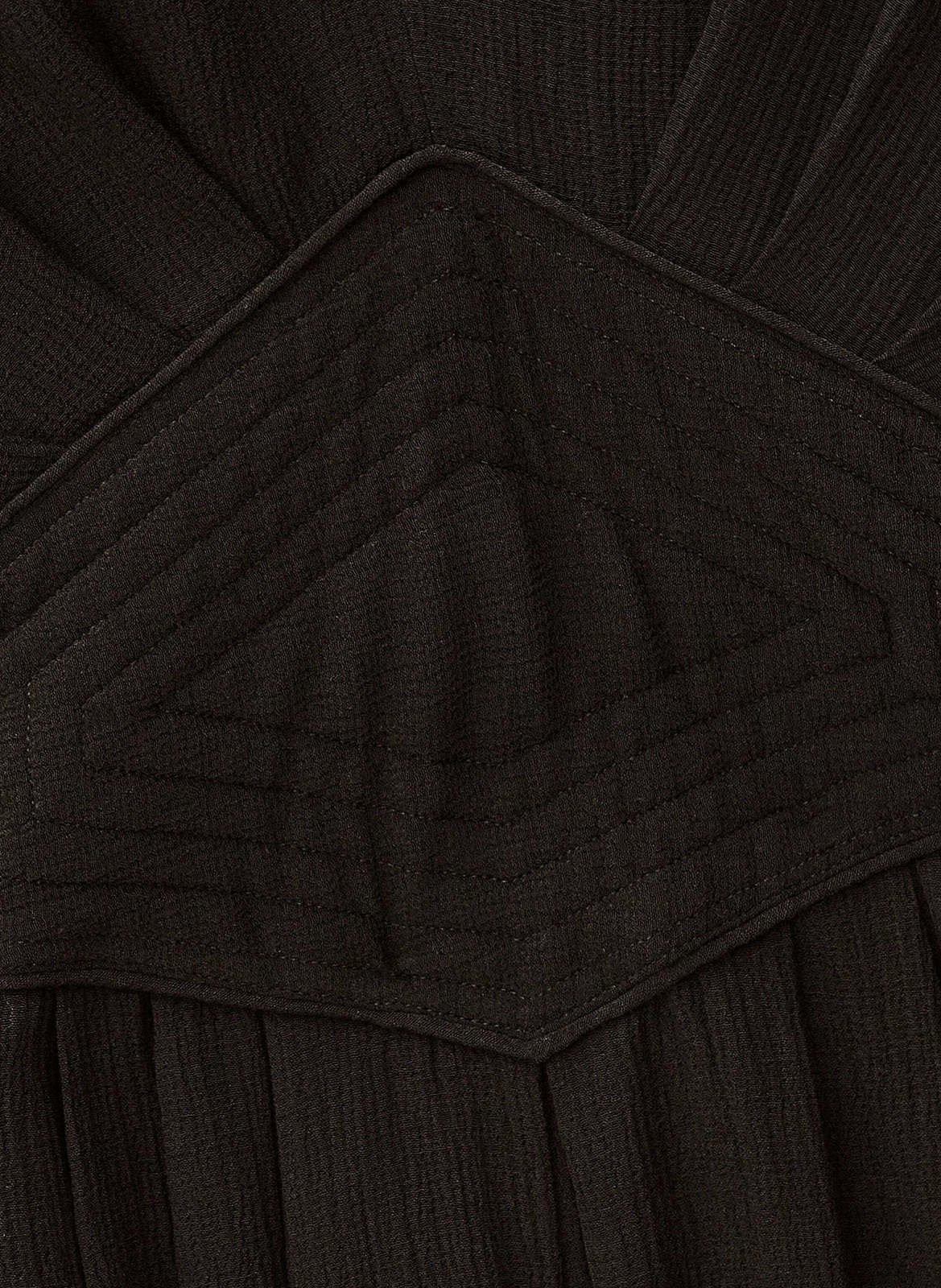 Robe longue col v fluide ambra BA&SH Noir