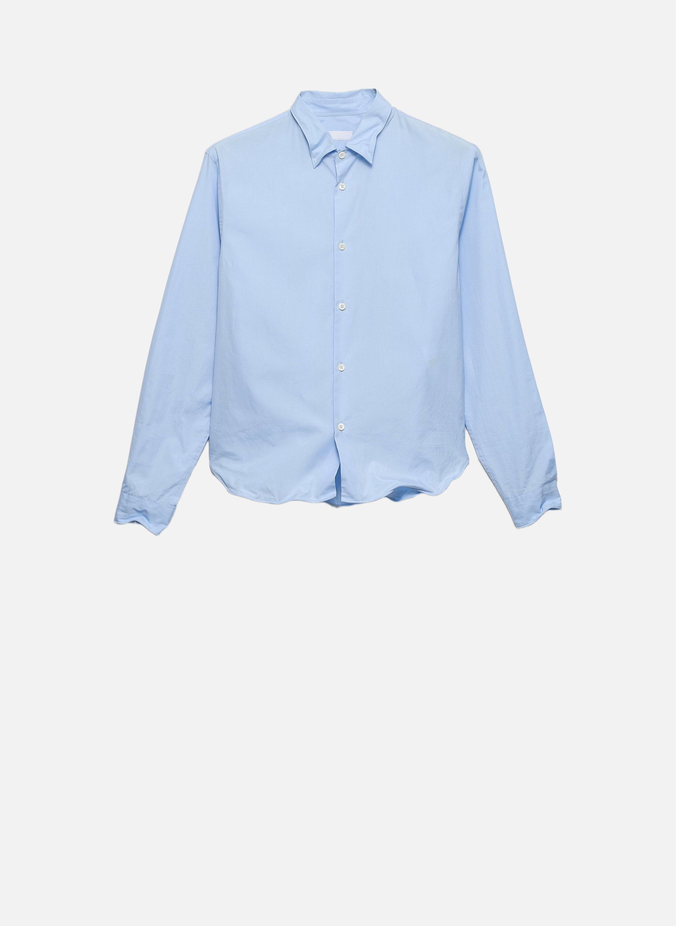 Chemise en coton PRADA Bleu