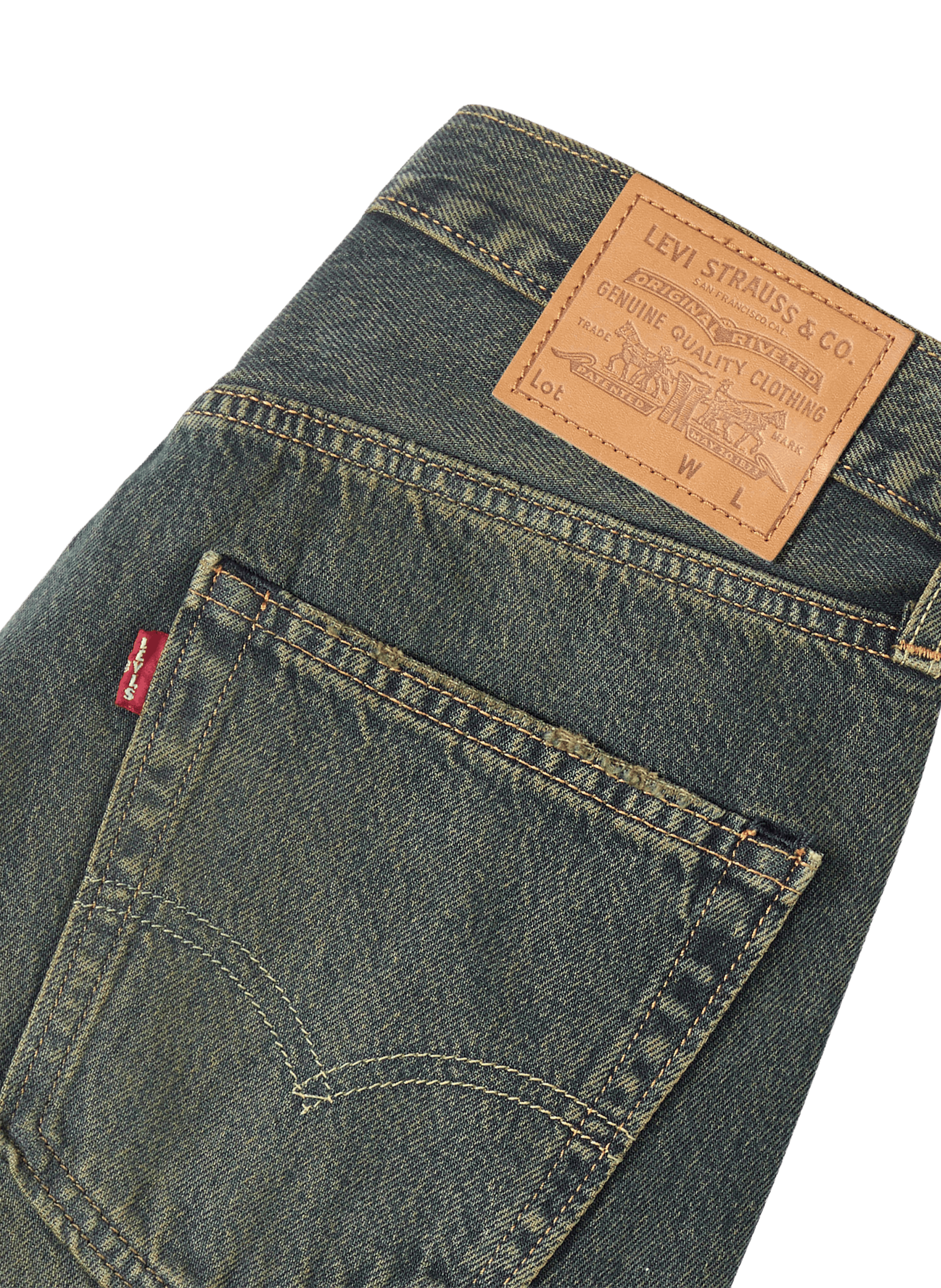 Straight Leg Jeans 568 in Cotton LEVI'S Blue